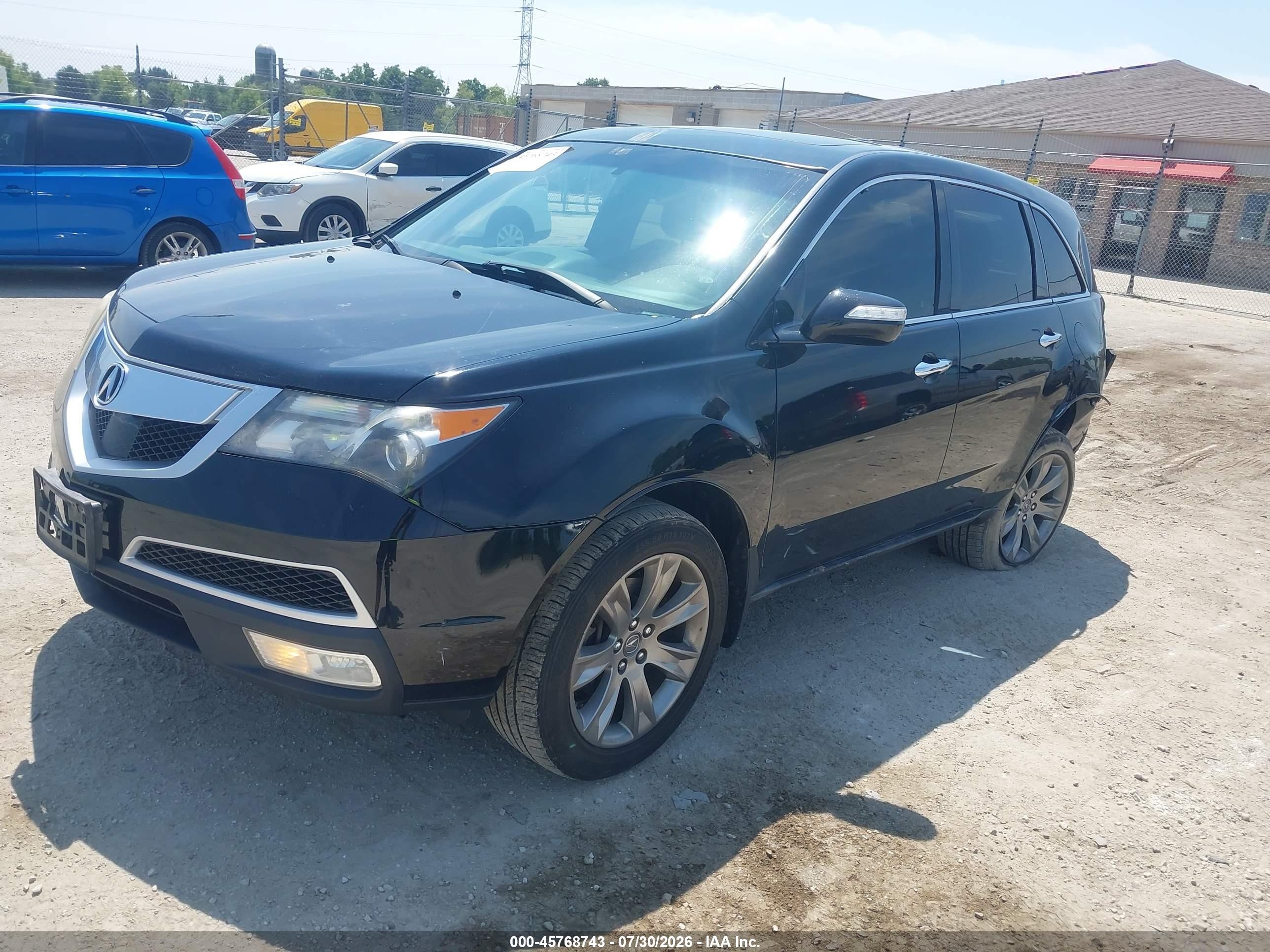 2010 Acura Mdx Advance Package Black vin: 2HNYD2H57AH517208