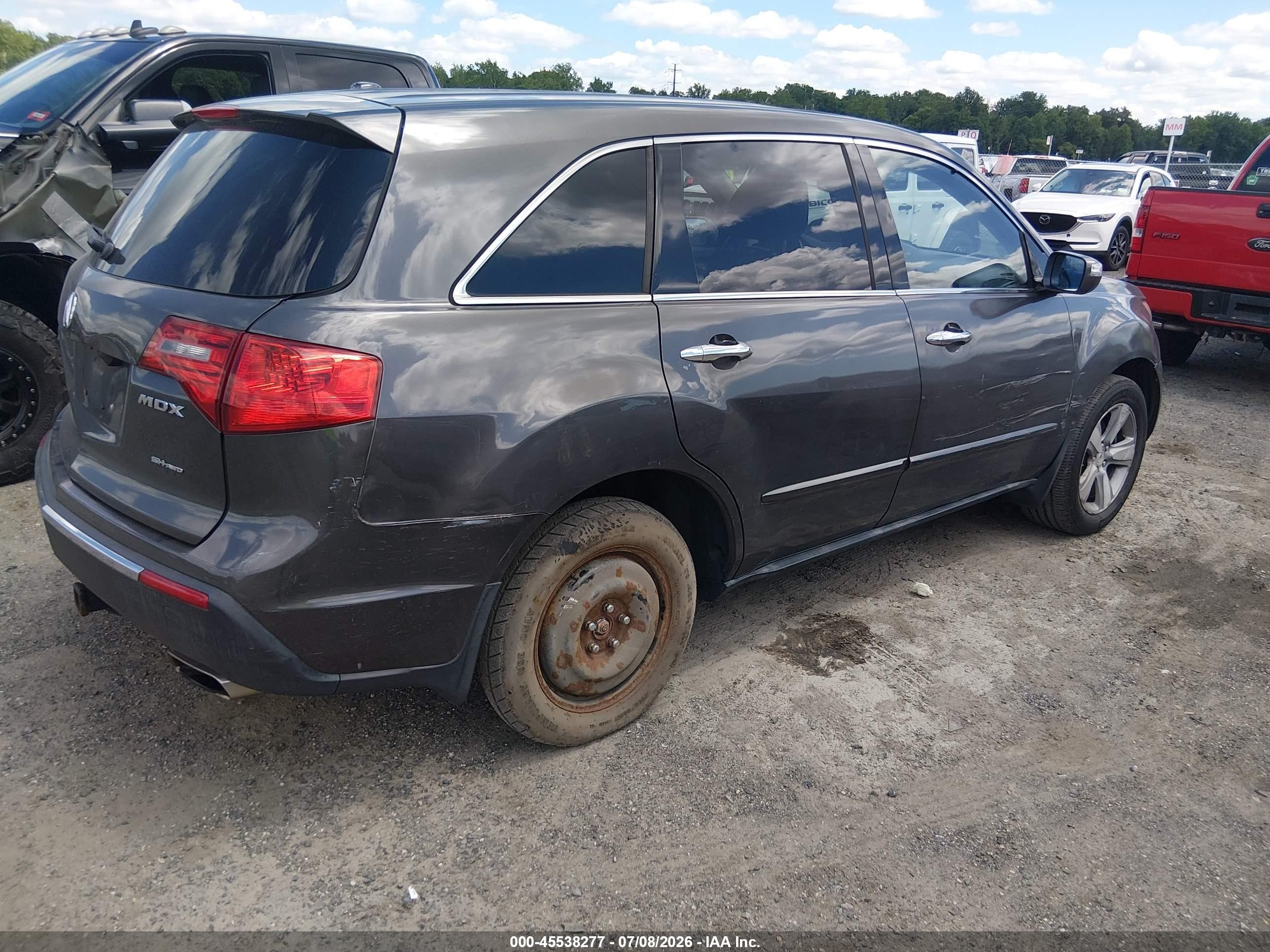 2010 Acura Mdx Advance Package Серый vin: 2HNYD2H57AH520514