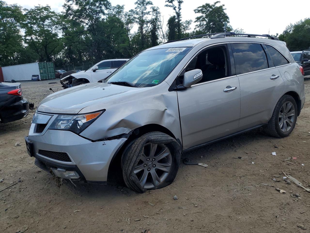 2010 Acura Mdx Advance Silver vin: 2HNYD2H57AH529360