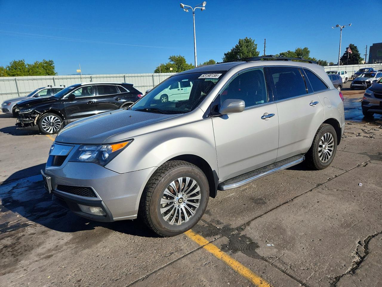 2011 Acura Mdx Advance Silver vin: 2HNYD2H58BH501522