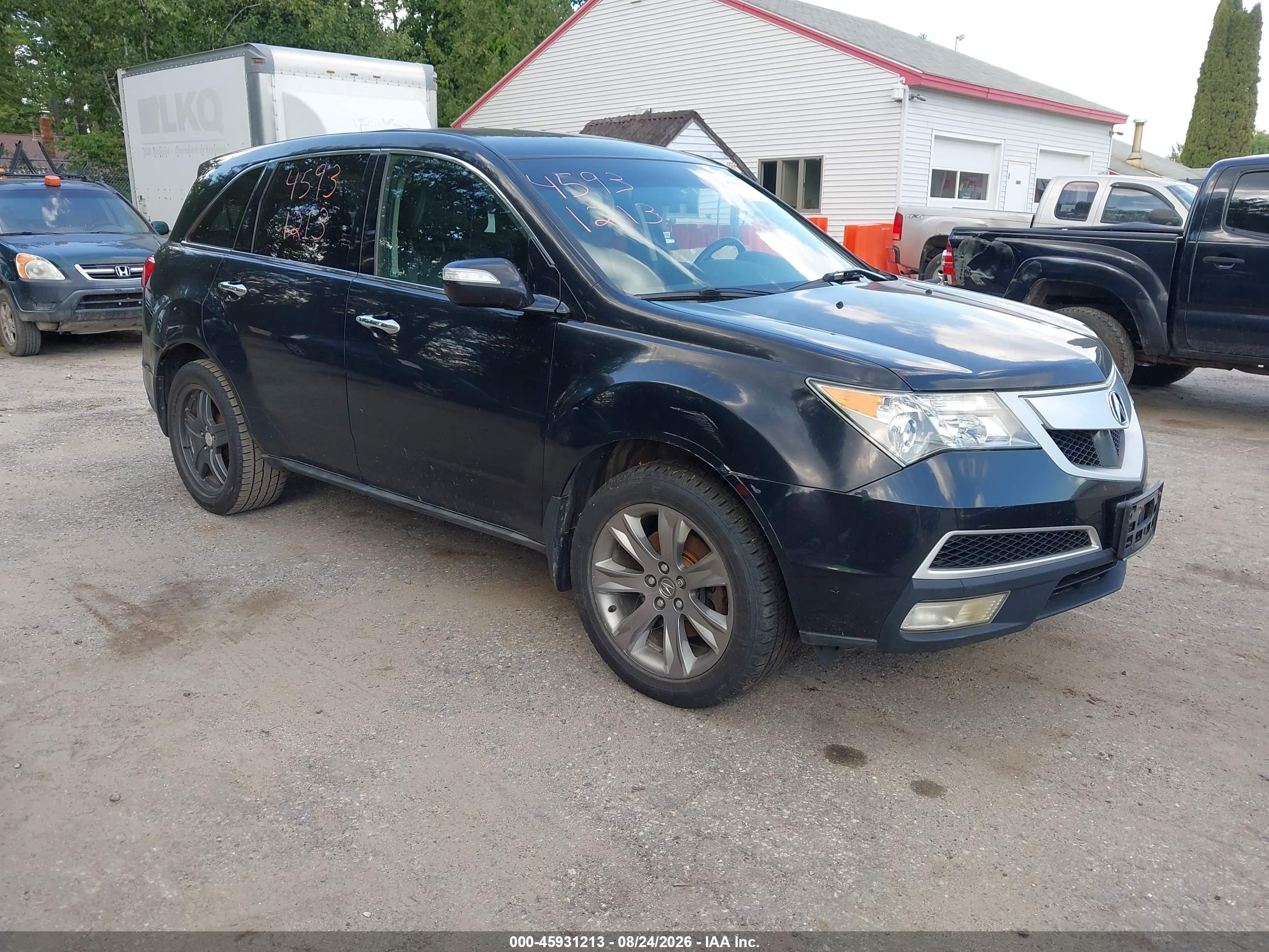 2010 Acura Mdx Advance Package Black vin: 2HNYD2H59AH520949