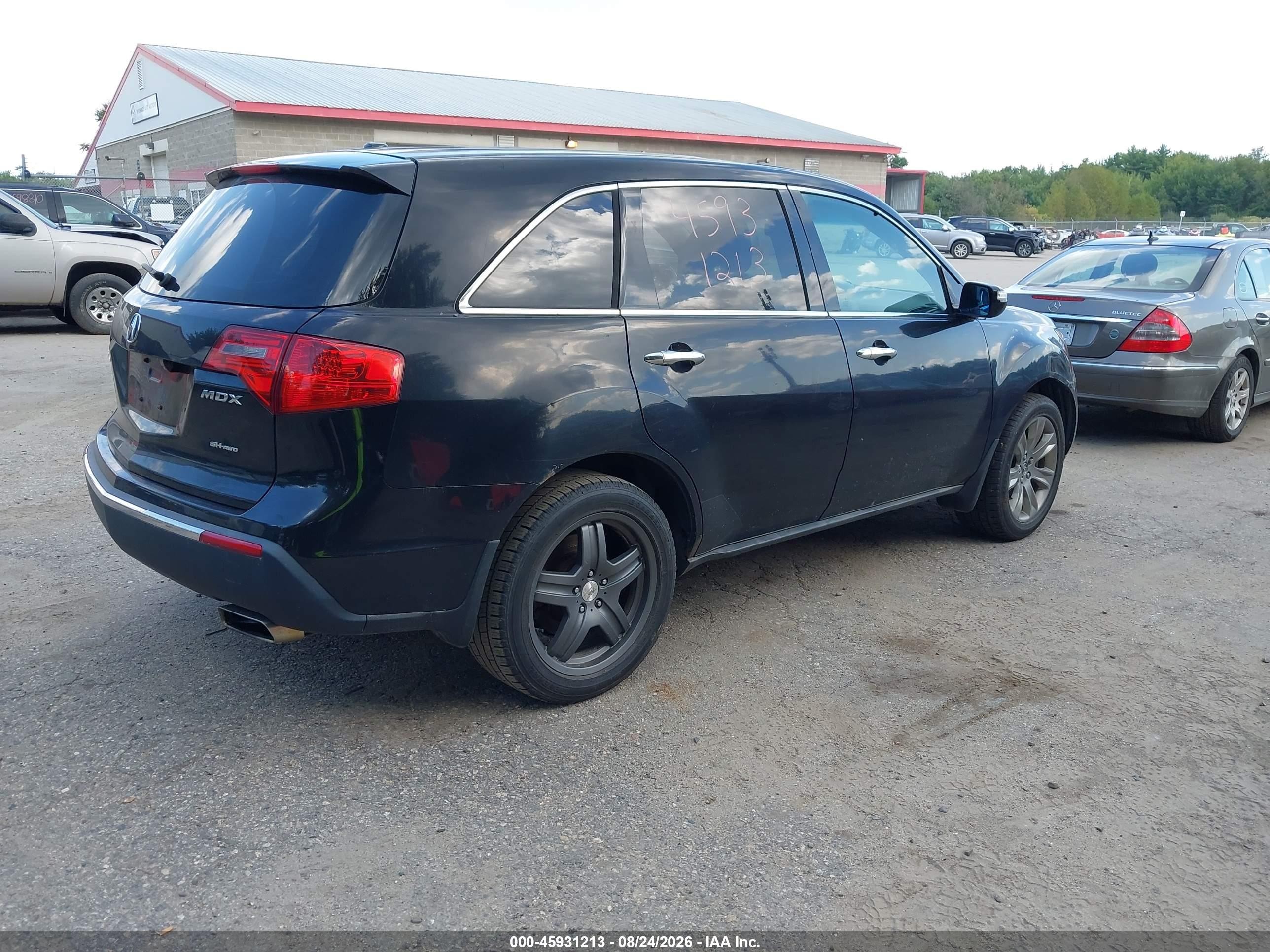 2010 Acura Mdx Advance Package Black vin: 2HNYD2H59AH520949