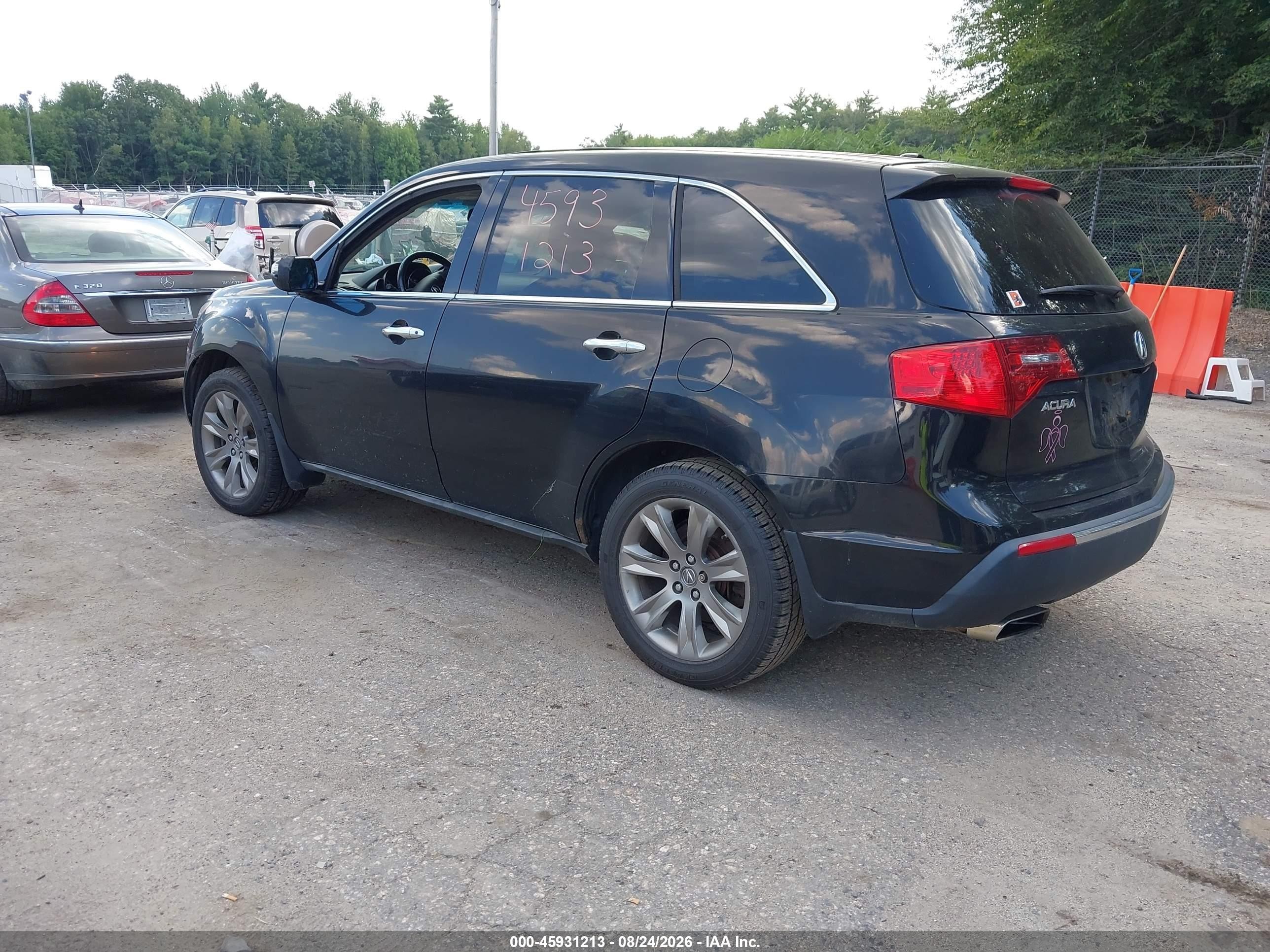 2010 Acura Mdx Advance Package Black vin: 2HNYD2H59AH520949