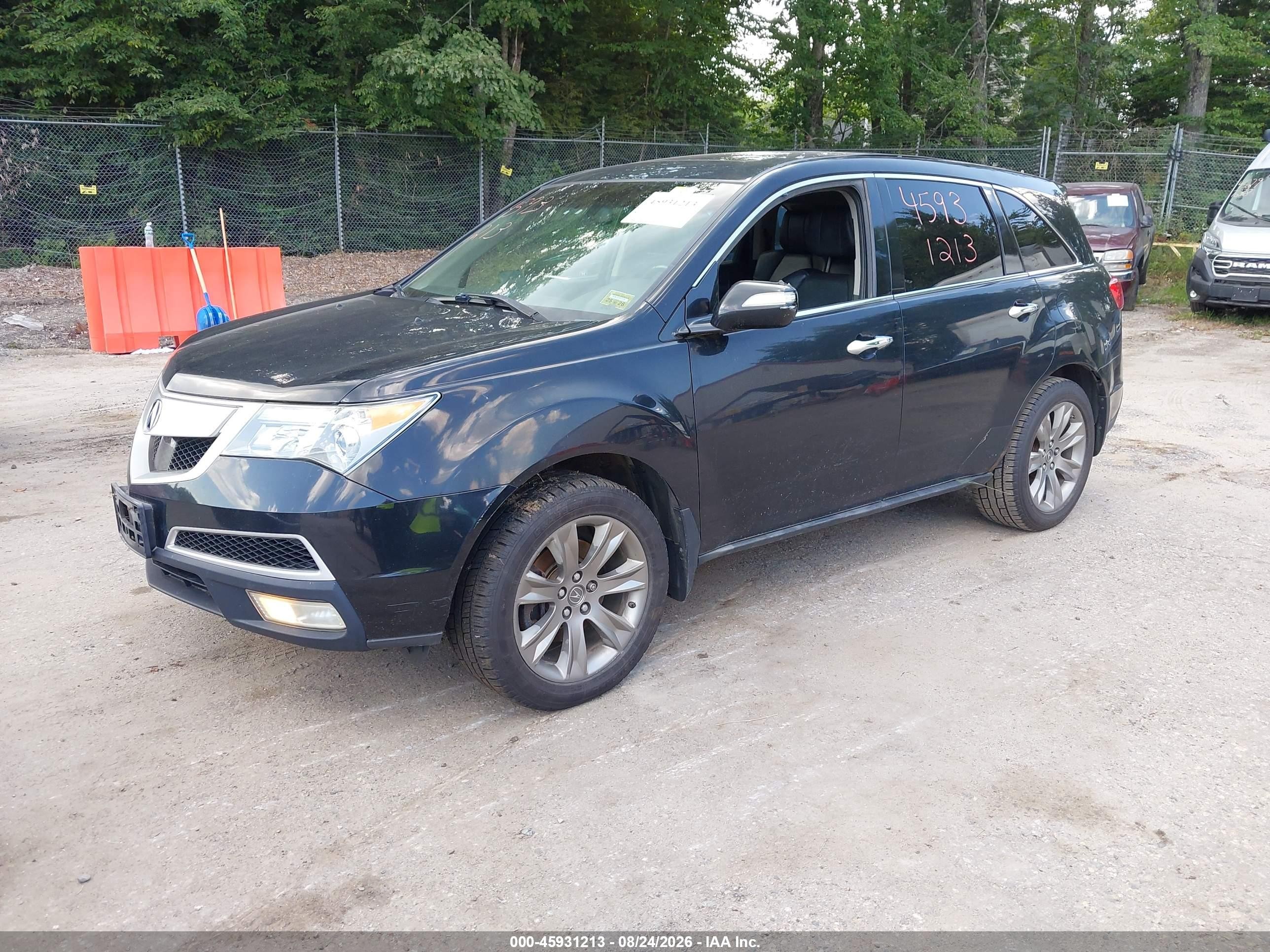2010 Acura Mdx Advance Package Black vin: 2HNYD2H59AH520949
