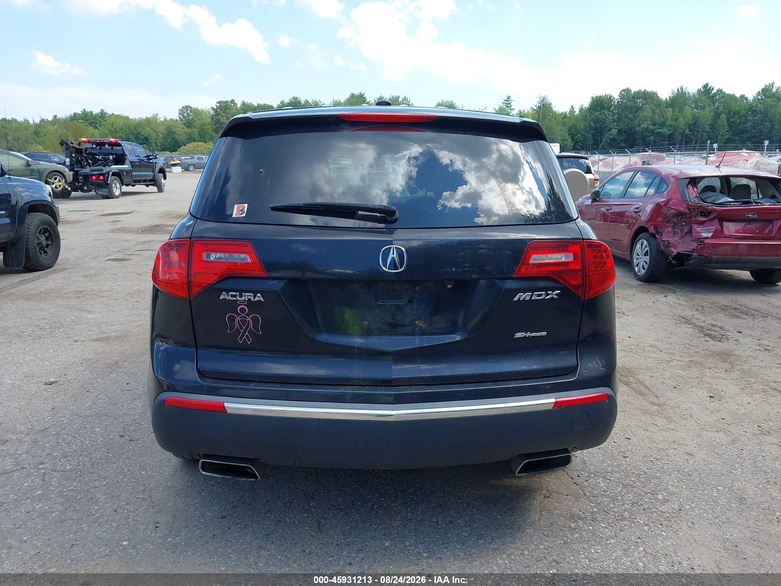 2010 Acura Mdx Advance Package Black vin: 2HNYD2H59AH520949