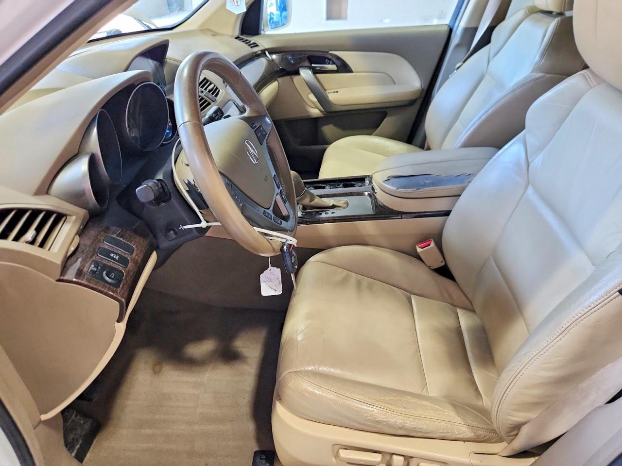 2010 Acura Mdx Technology White vin: 2HNYD2H60AH514014