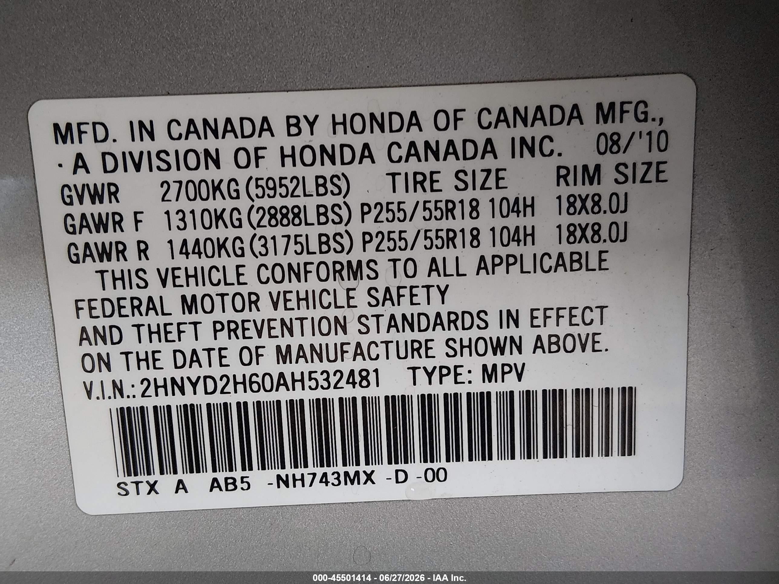 2010 Acura Mdx Technology Package Beige vin: 2HNYD2H60AH532481