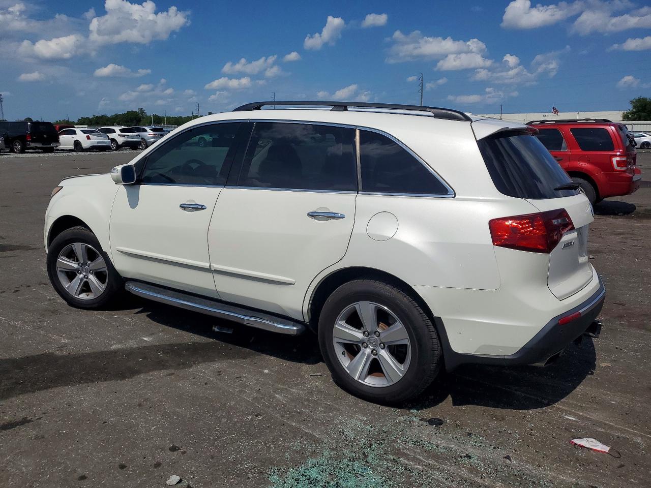2011 Acura Mdx Technology White vin: 2HNYD2H61BH513004