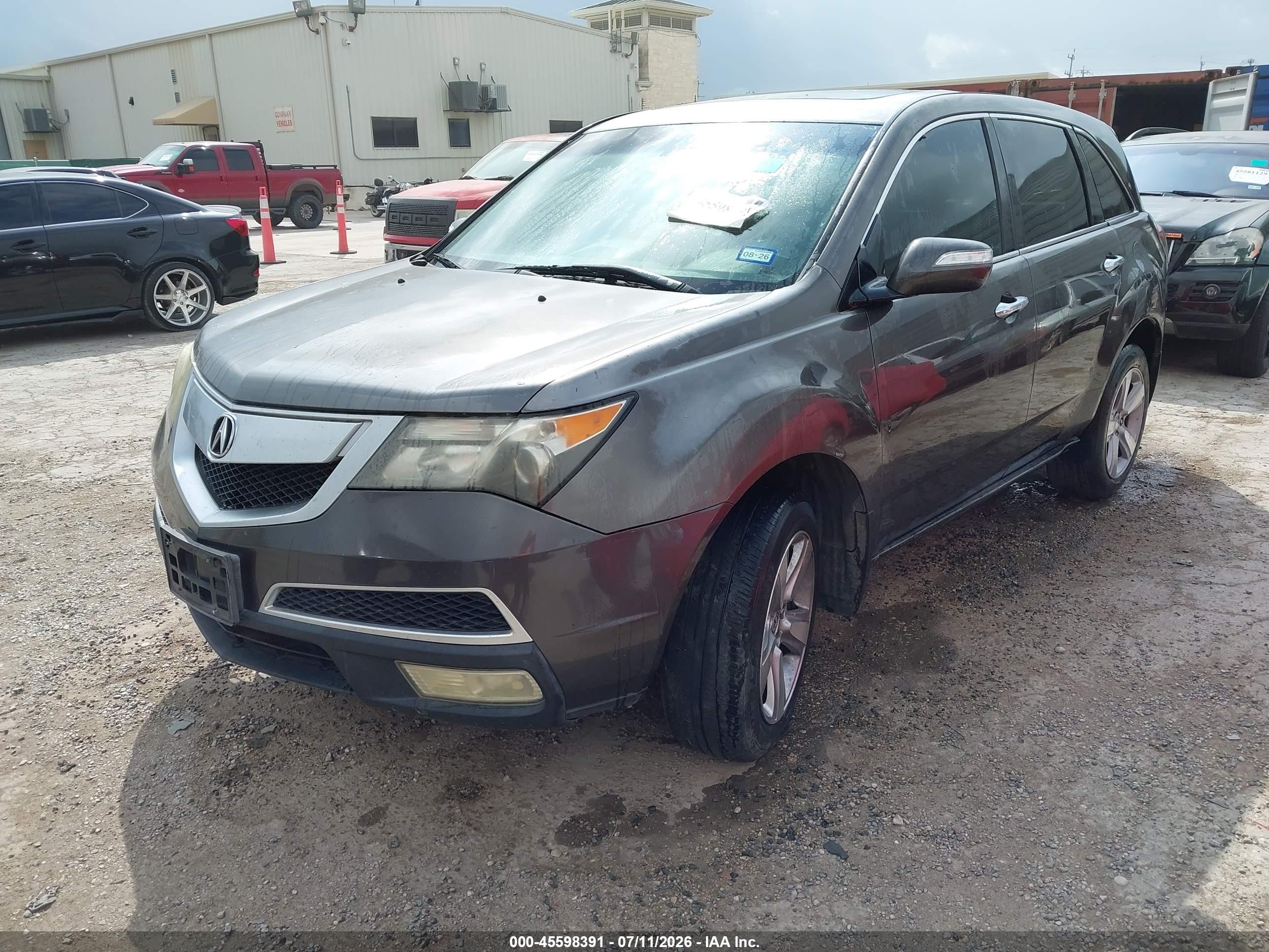 2011 Acura Mdx Technology Package Gray vin: 2HNYD2H61BH532524