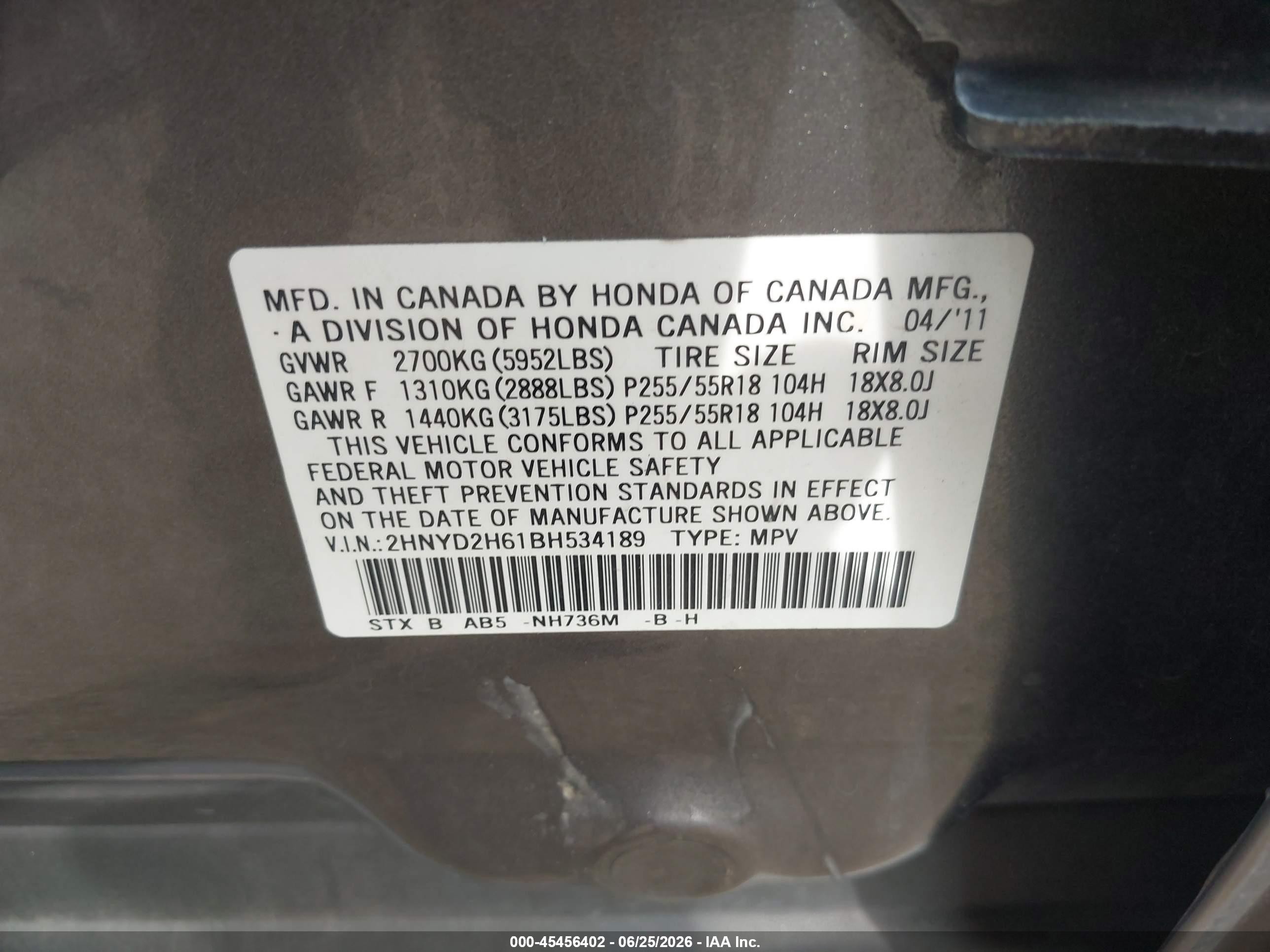 2011 Acura Mdx Technology Package Gray vin: 2HNYD2H61BH534189