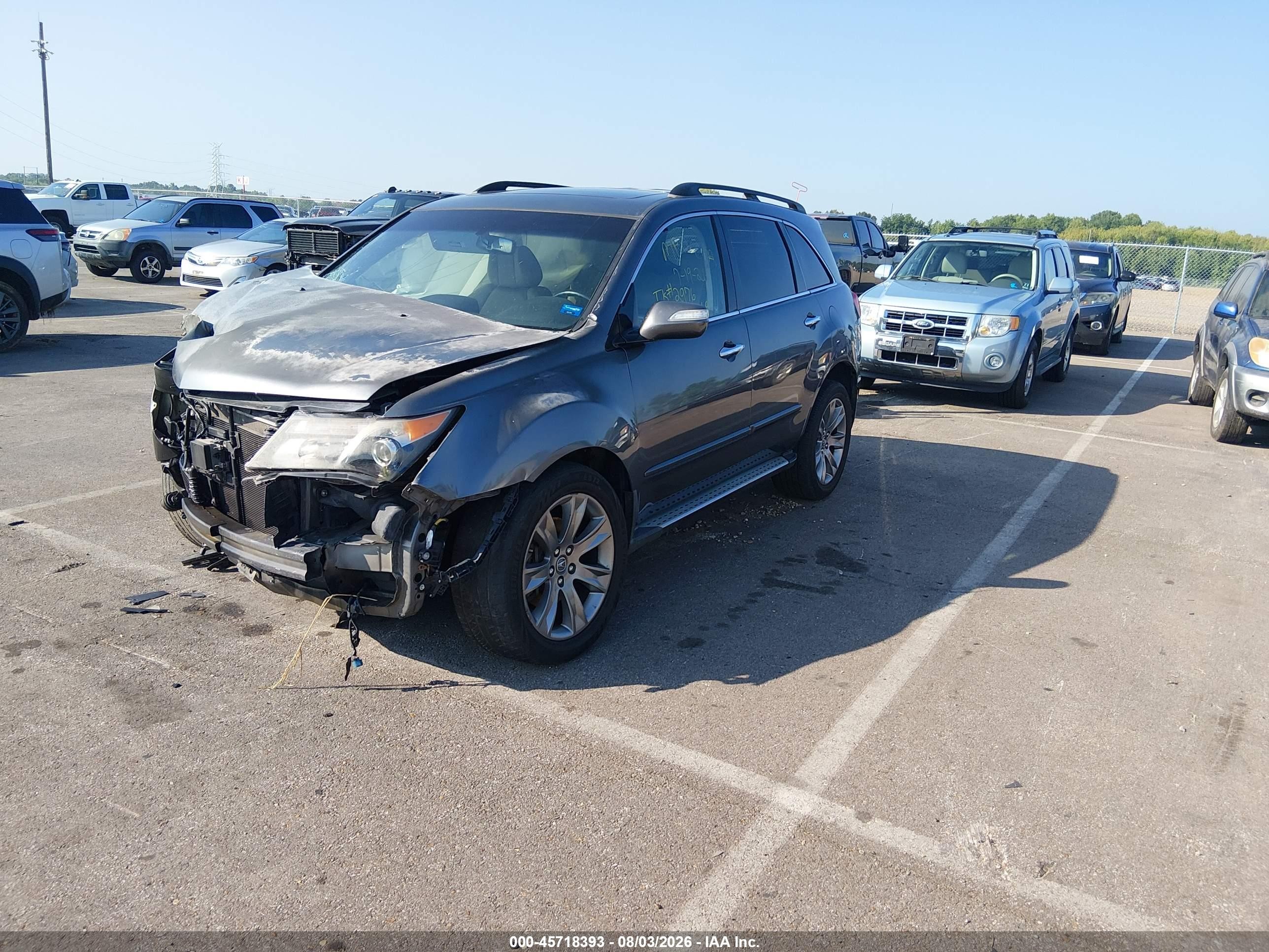 2012 Acura Mdx Advance Package Gray vin: 2HNYD2H61CH547669