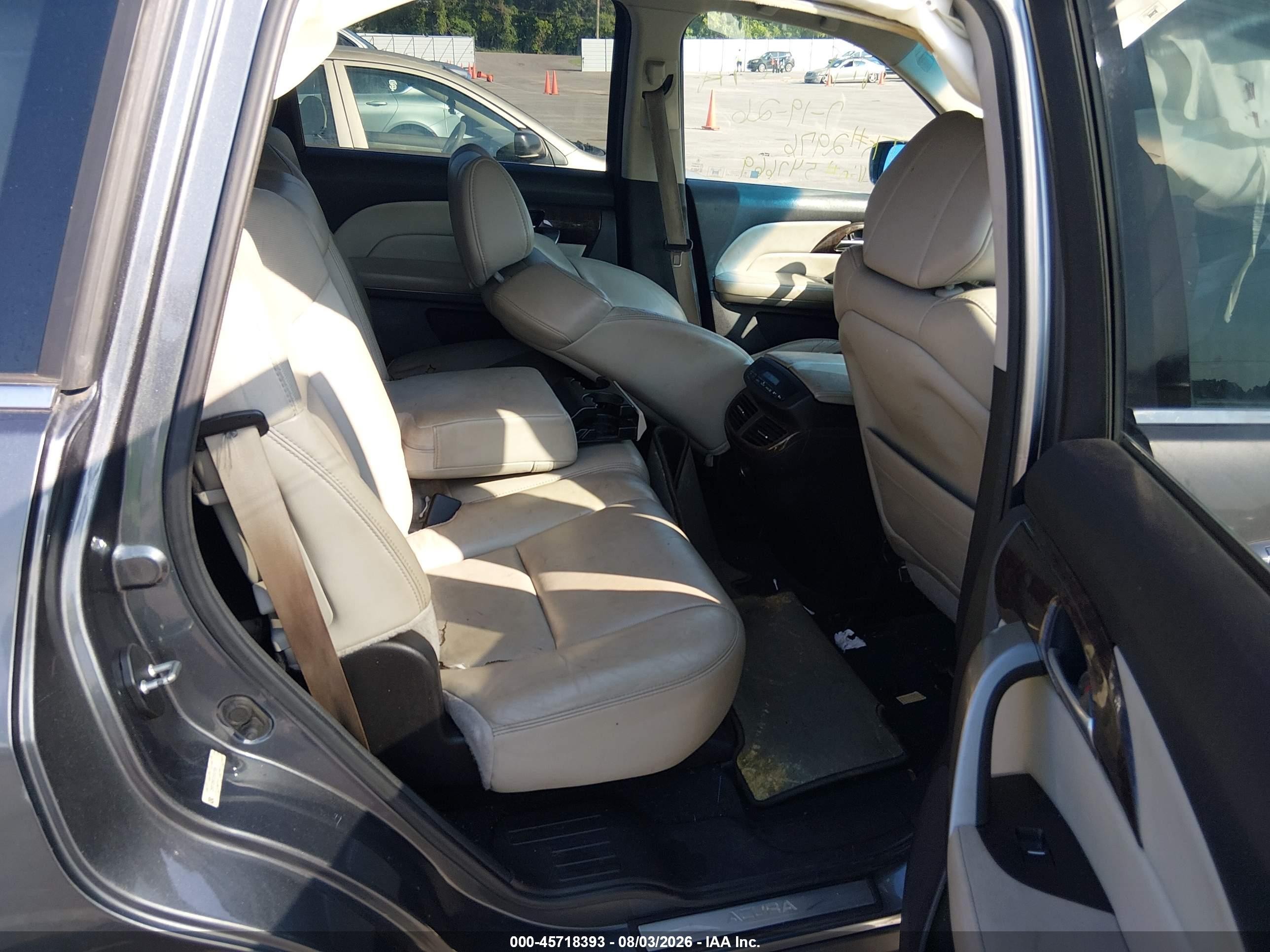 2012 Acura Mdx Advance Package Gray vin: 2HNYD2H61CH547669