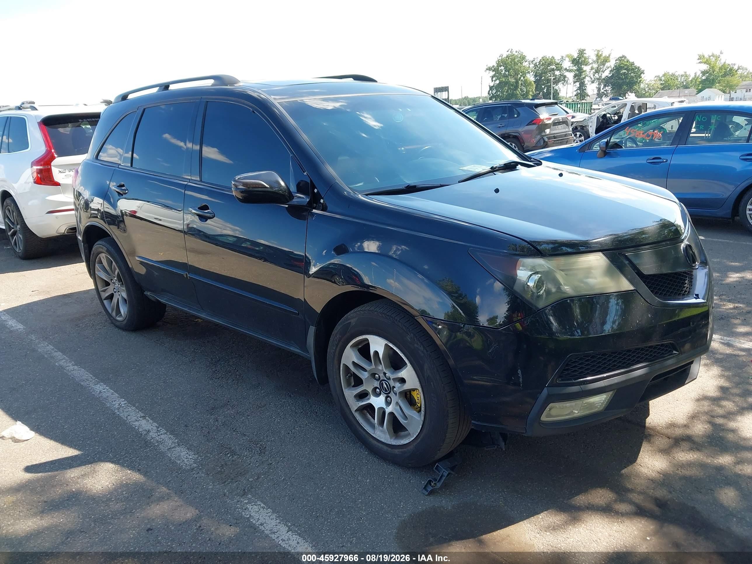 2010 Acura Mdx Technology Package Black vin: 2HNYD2H62AH506304