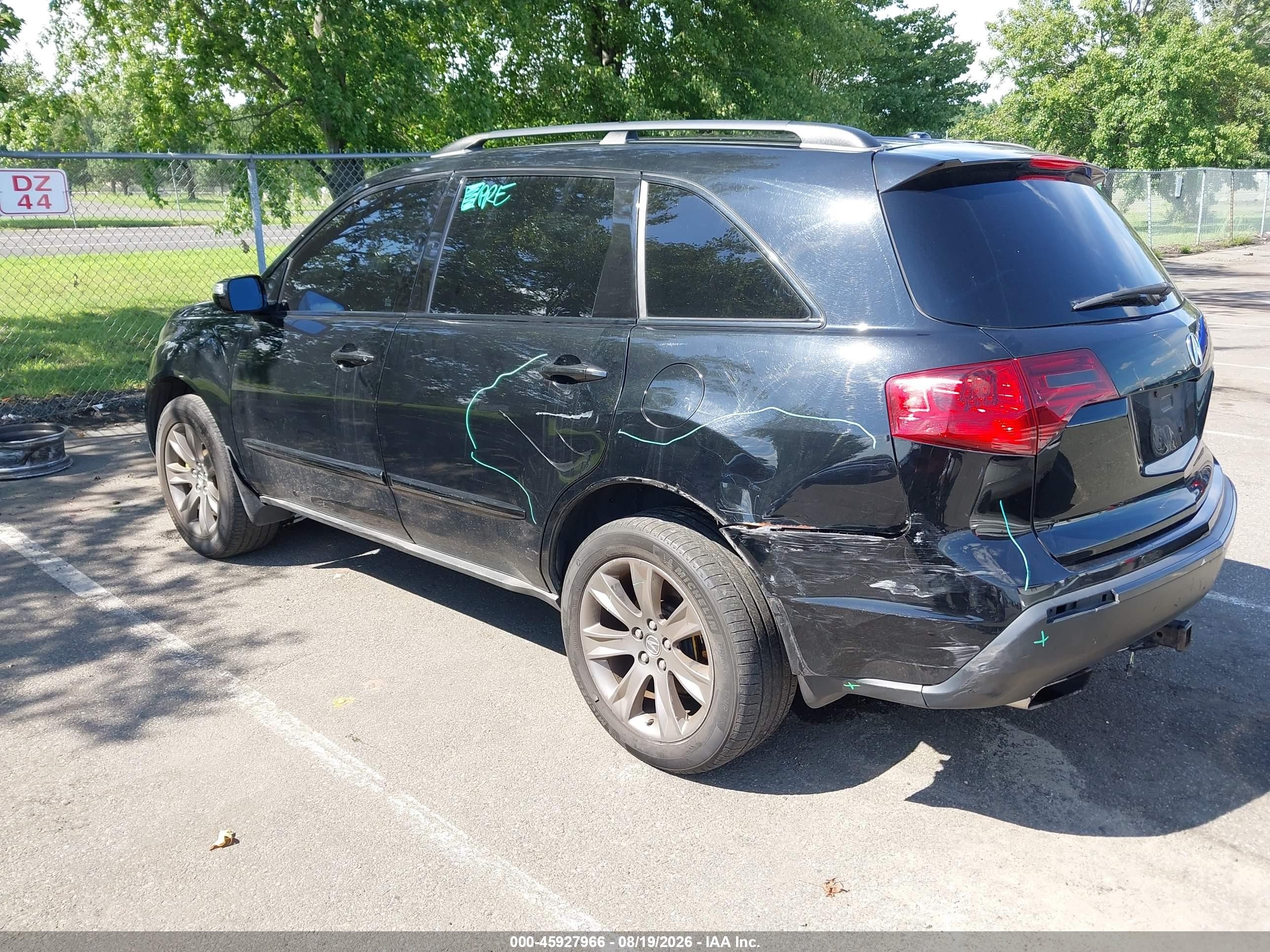 2010 Acura Mdx Technology Package Black vin: 2HNYD2H62AH506304