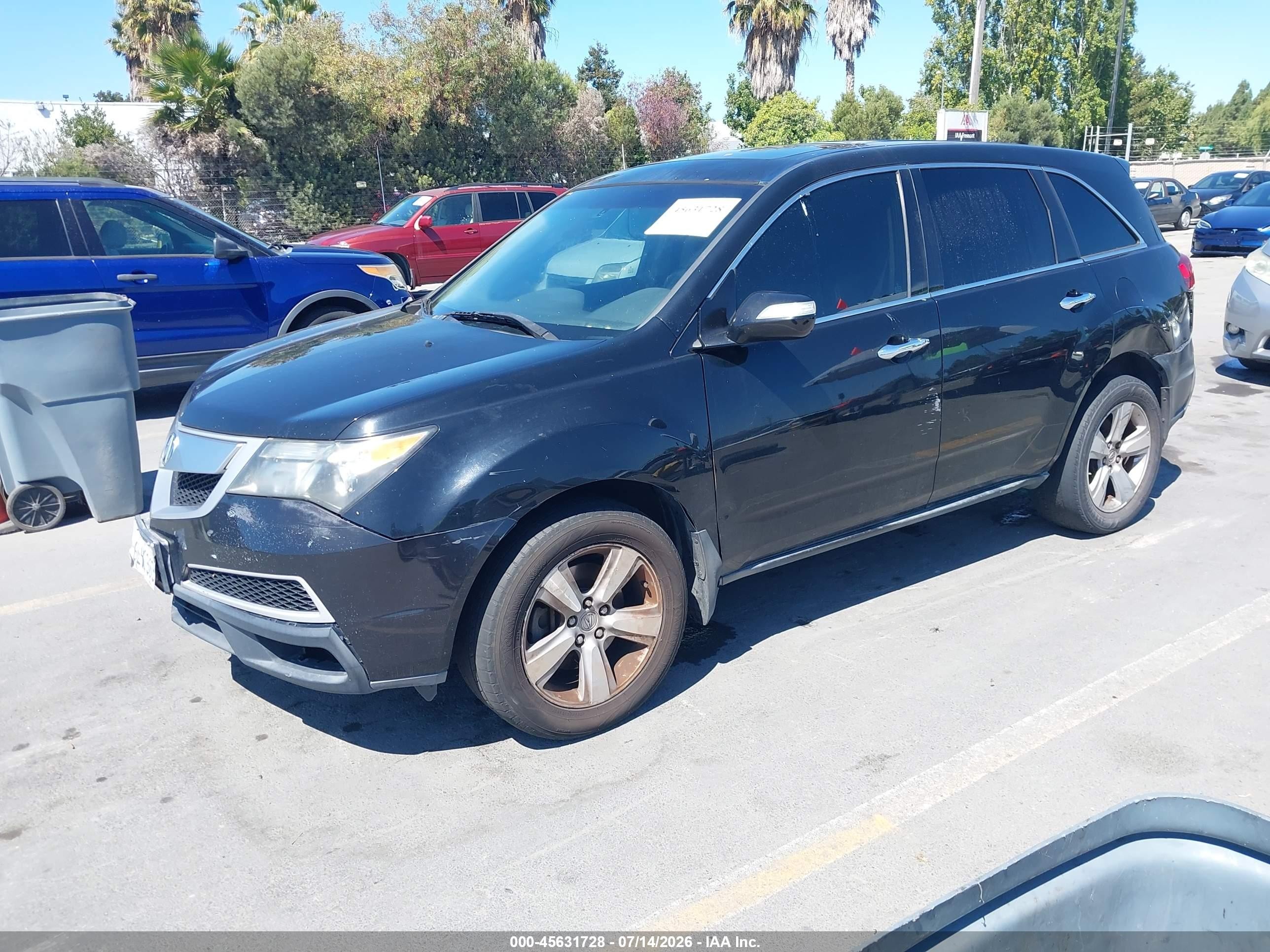 2010 Acura Mdx Technology Package Black vin: 2HNYD2H62AH511518