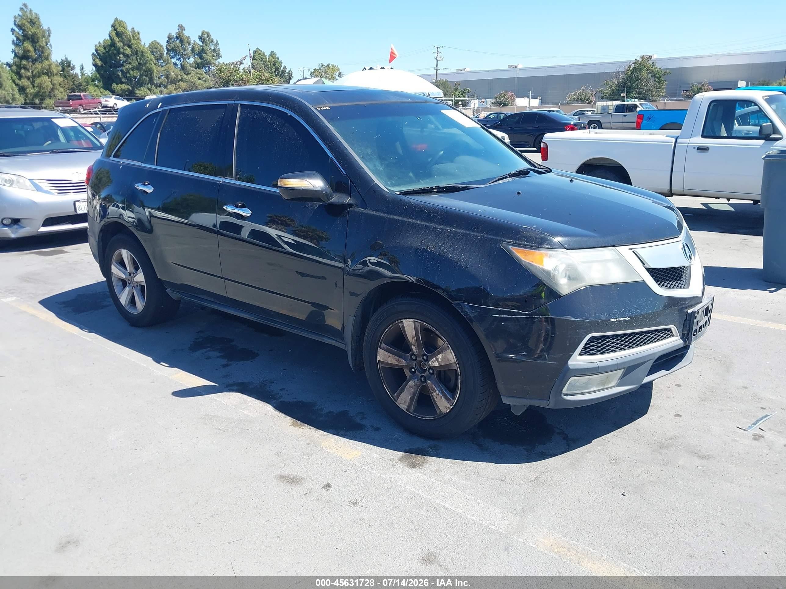 2010 Acura Mdx Technology Package Black vin: 2HNYD2H62AH511518