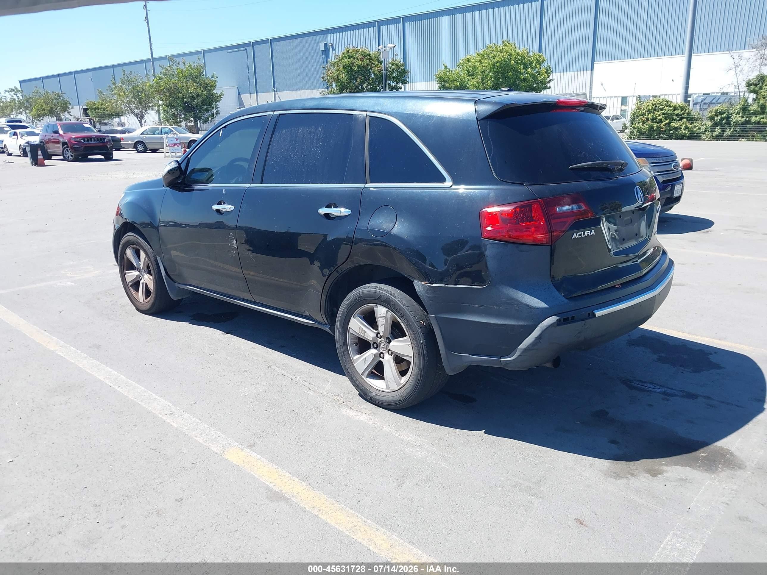 2010 Acura Mdx Technology Package Black vin: 2HNYD2H62AH511518