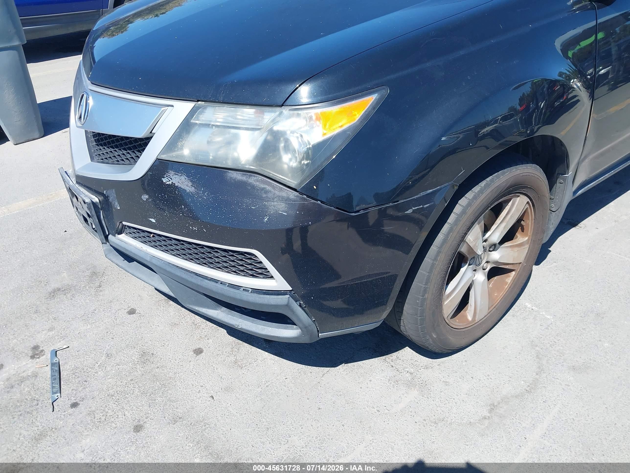 2010 Acura Mdx Technology Package Black vin: 2HNYD2H62AH511518