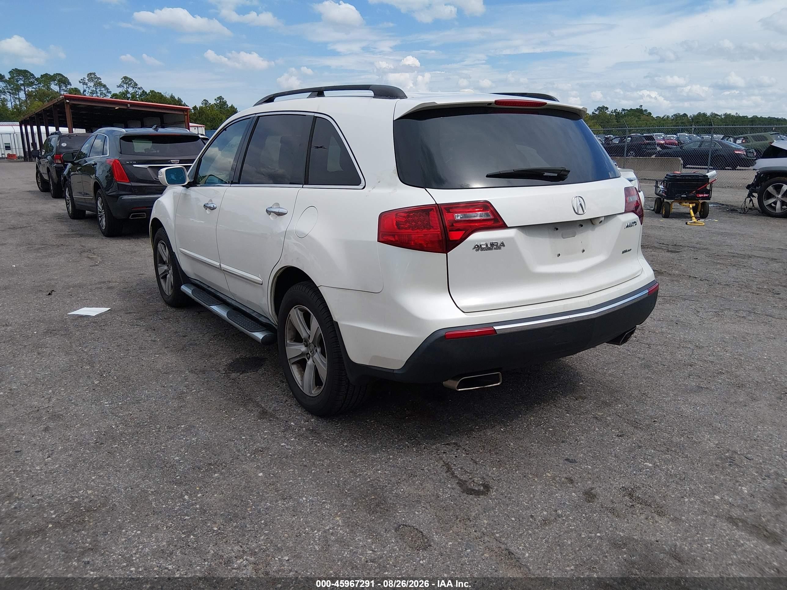 2010 Acura Mdx Technology Package White vin: 2HNYD2H62AH514838