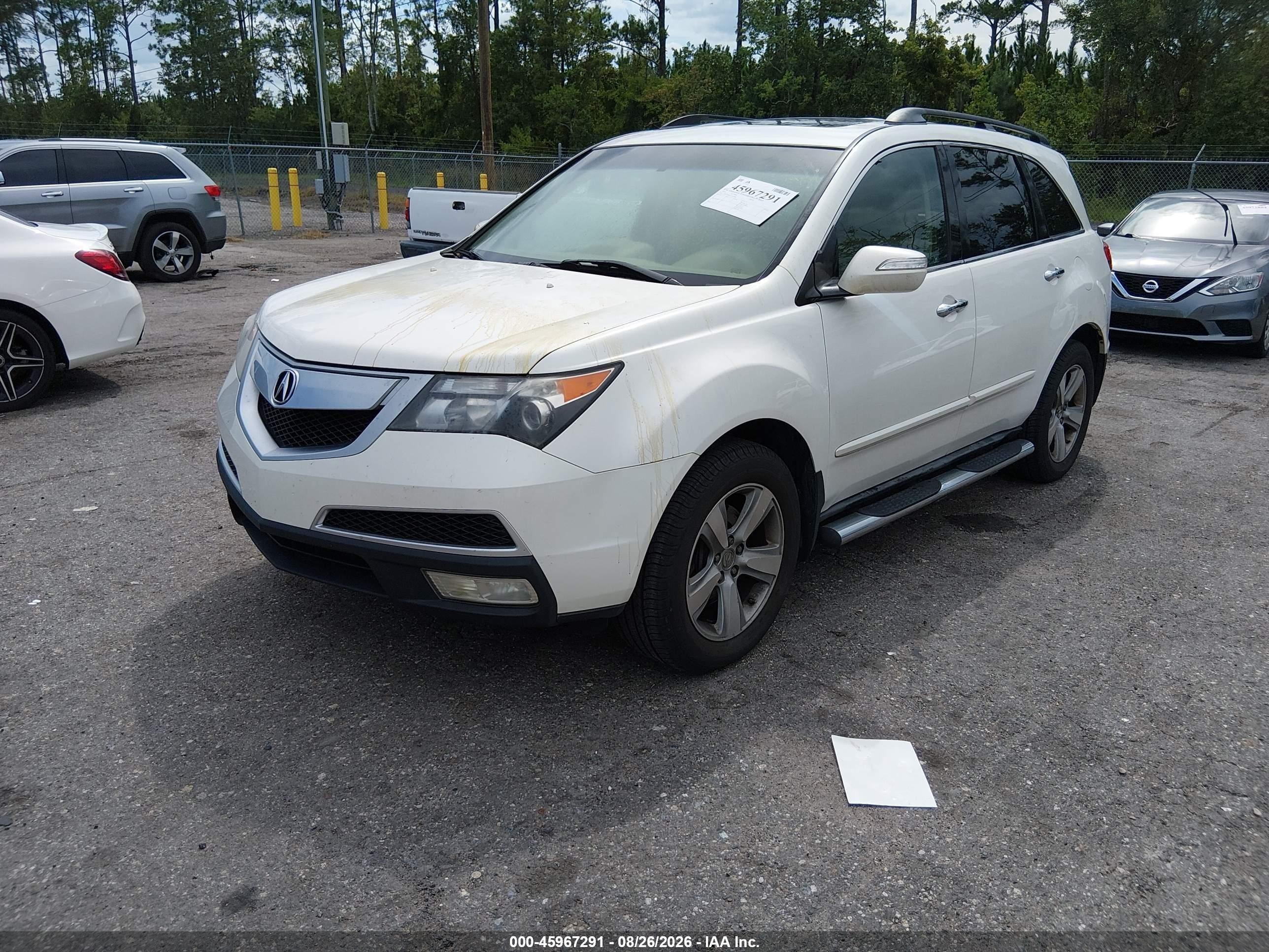 2010 Acura Mdx Technology Package White vin: 2HNYD2H62AH514838