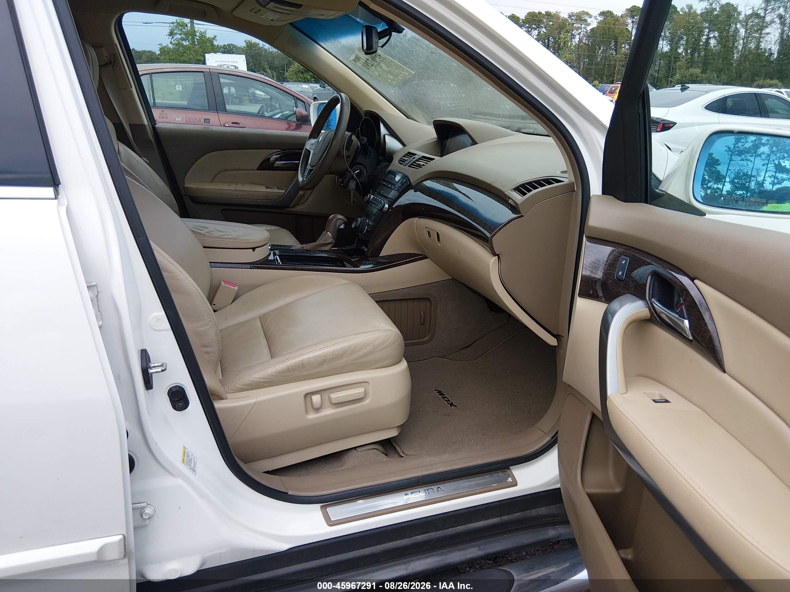 2010 Acura Mdx Technology Package White vin: 2HNYD2H62AH514838