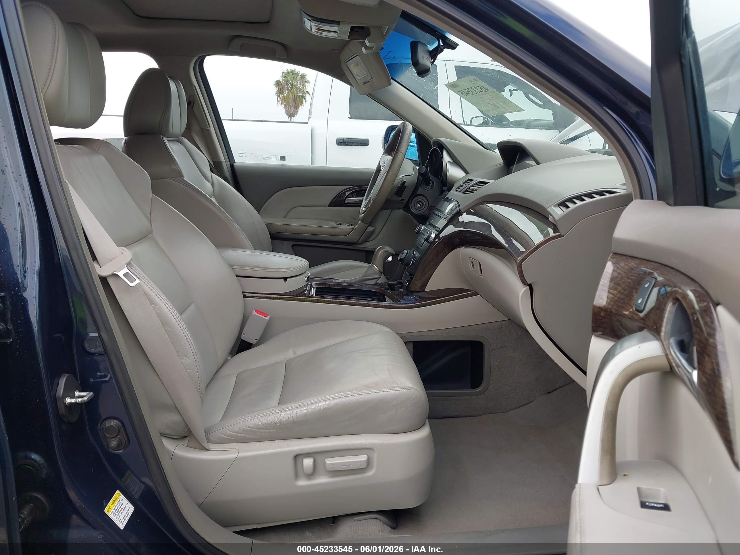 2010 Acura Mdx Technology Package Blue vin: 2HNYD2H62AH523054