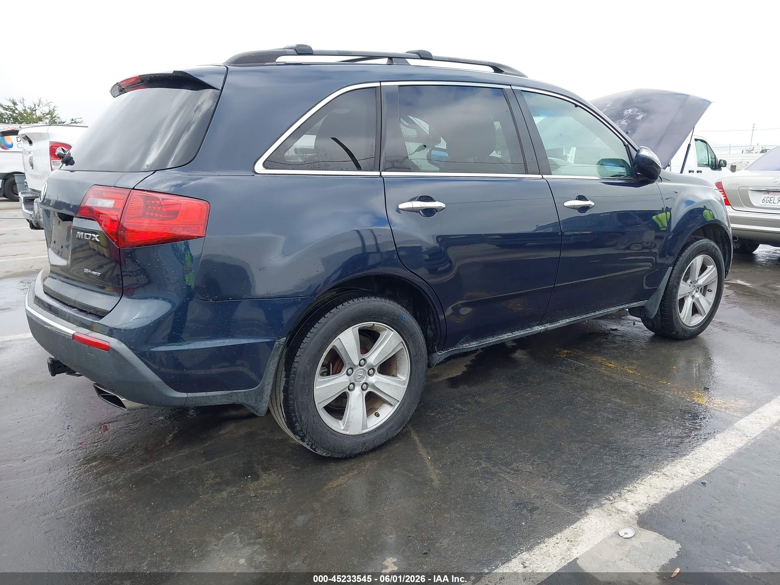 2010 Acura Mdx Technology Package Blue vin: 2HNYD2H62AH523054