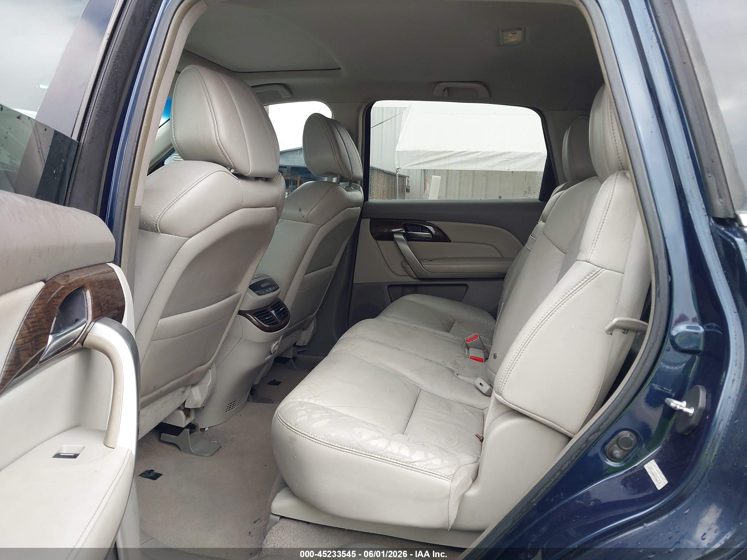2010 Acura Mdx Technology Package Blue vin: 2HNYD2H62AH523054