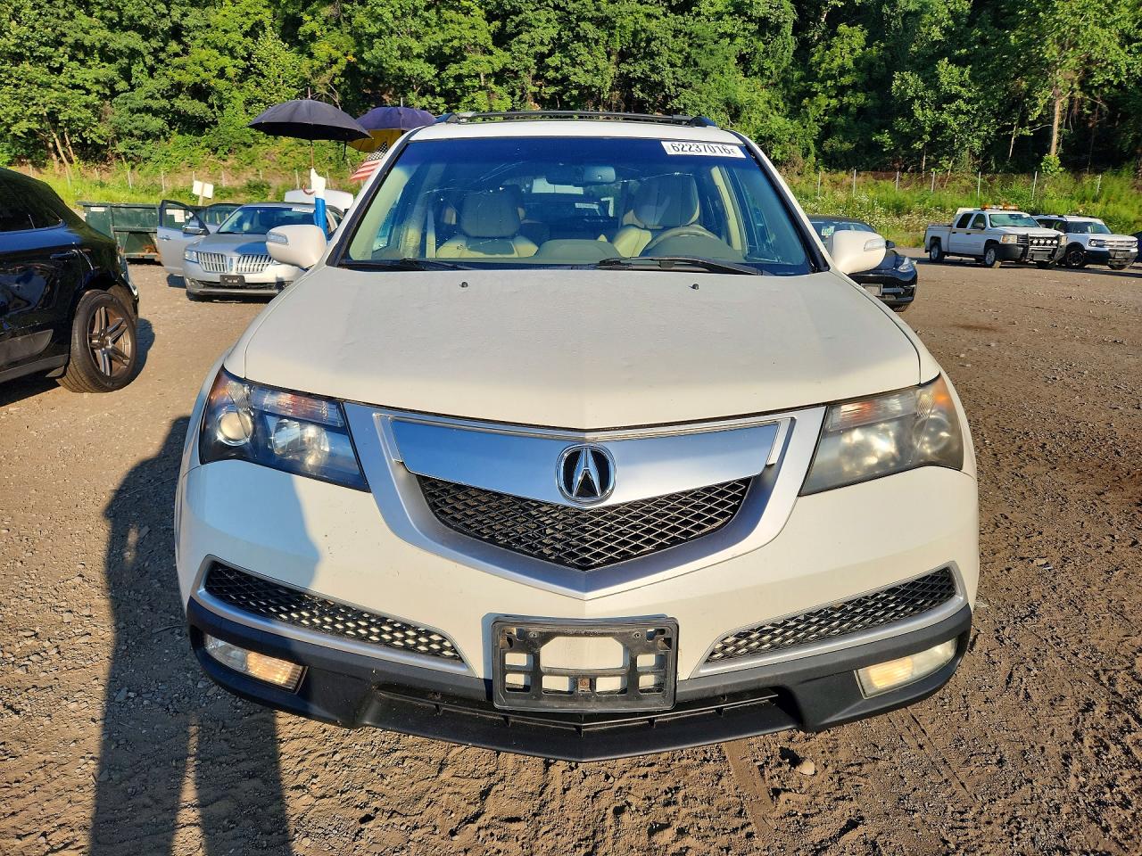 2011 Acura Mdx Technology White vin: 2HNYD2H62BH520740