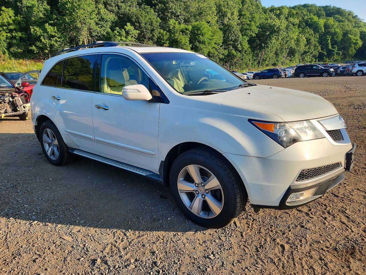 2011 Acura Mdx Technology White vin: 2HNYD2H62BH520740