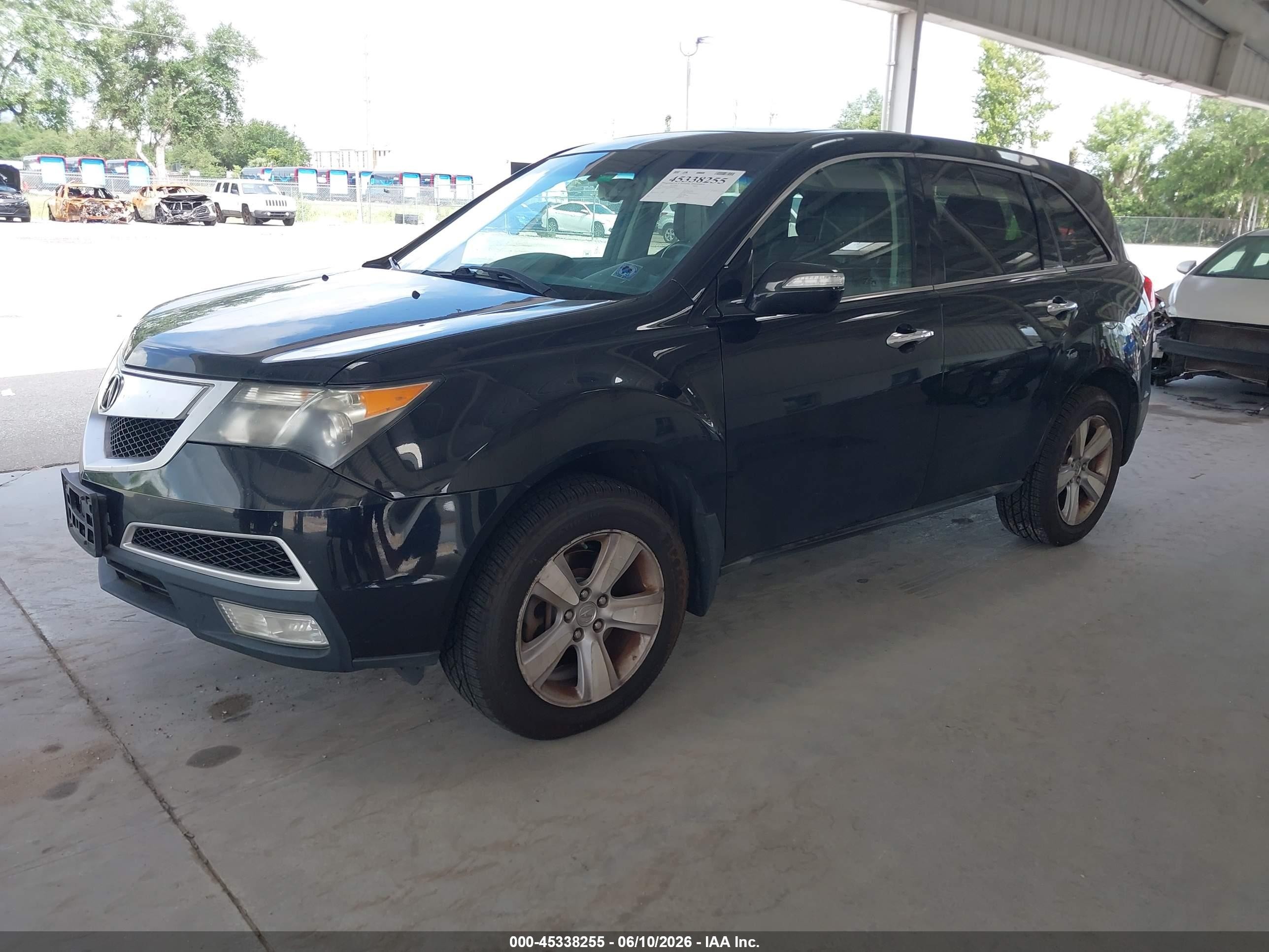 2011 Acura Mdx Technology Package Черный vin: 2HNYD2H62BH528773