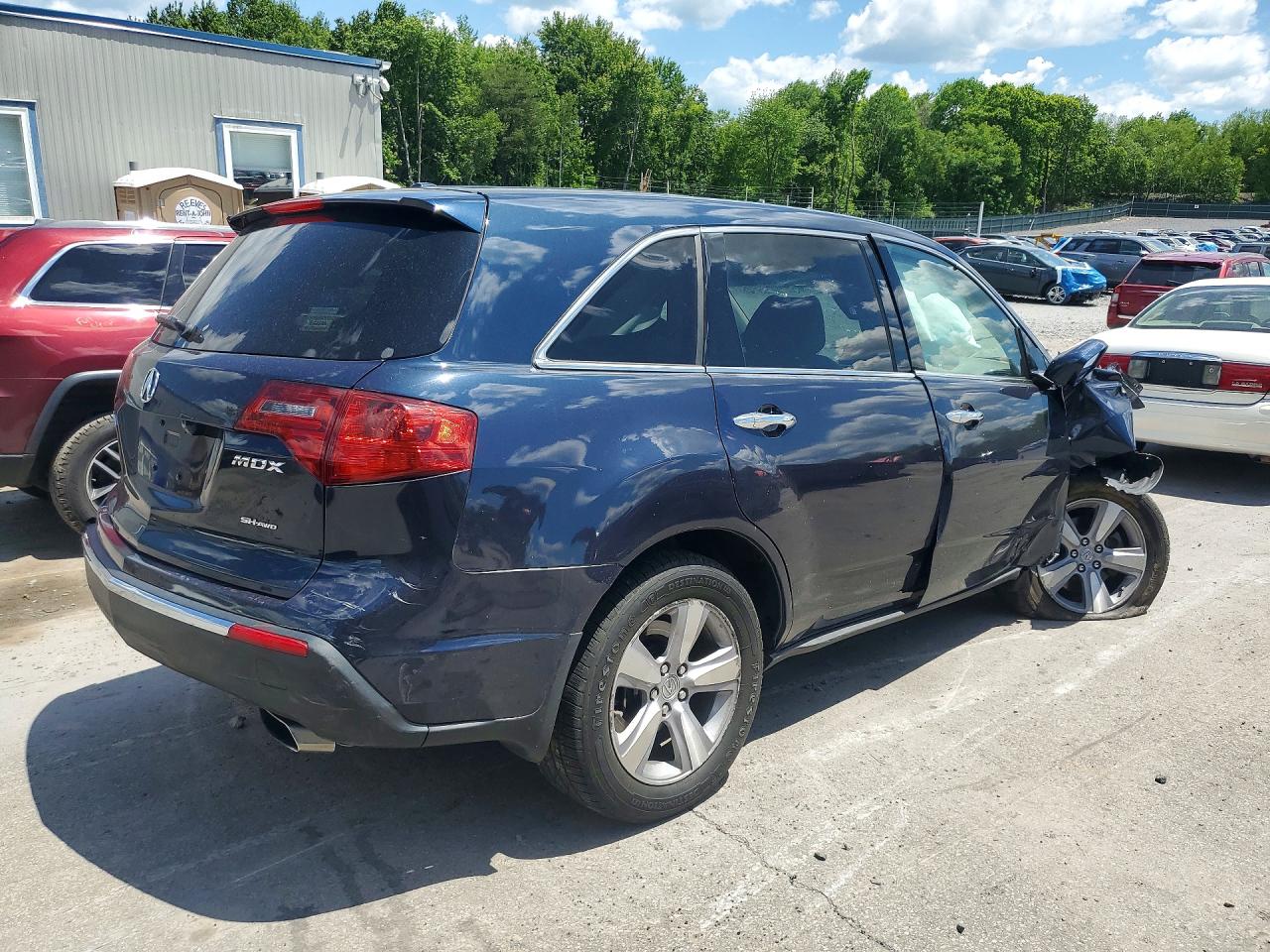 2011 Acura Mdx Technology Blue vin: 2HNYD2H62BH531205