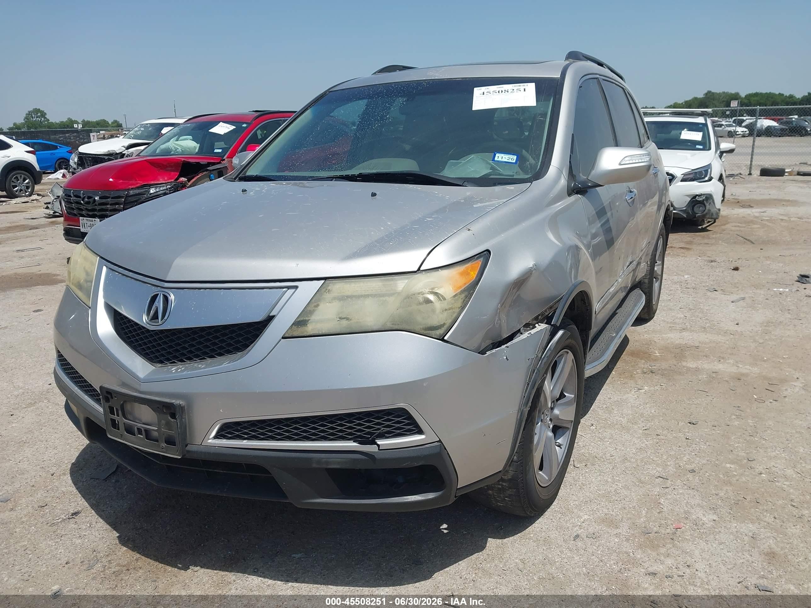 2011 Acura Mdx Technology Package Silver vin: 2HNYD2H62BH544830