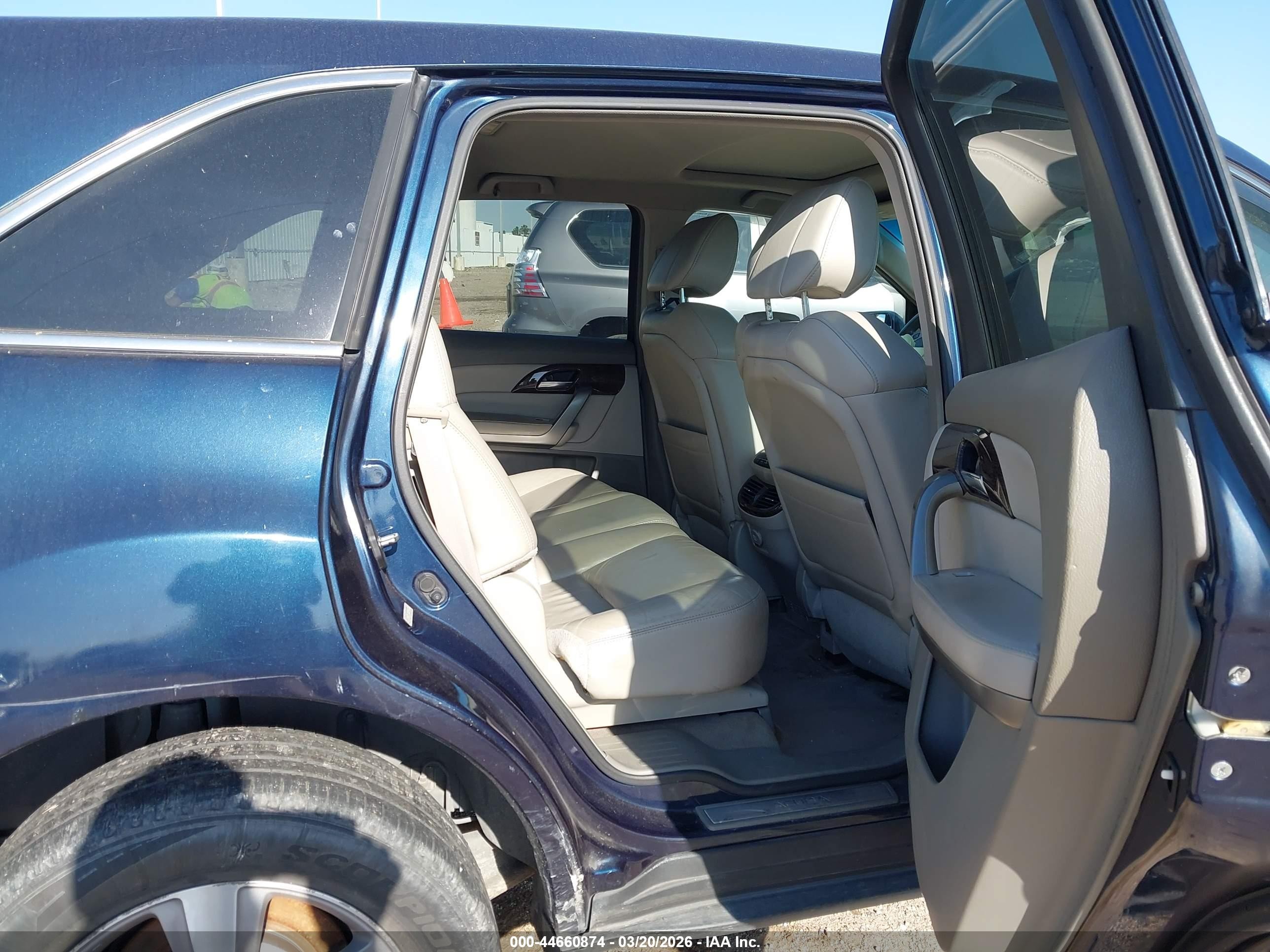 2011 Acura Mdx Technology Package Blue vin: 2HNYD2H62BH545315