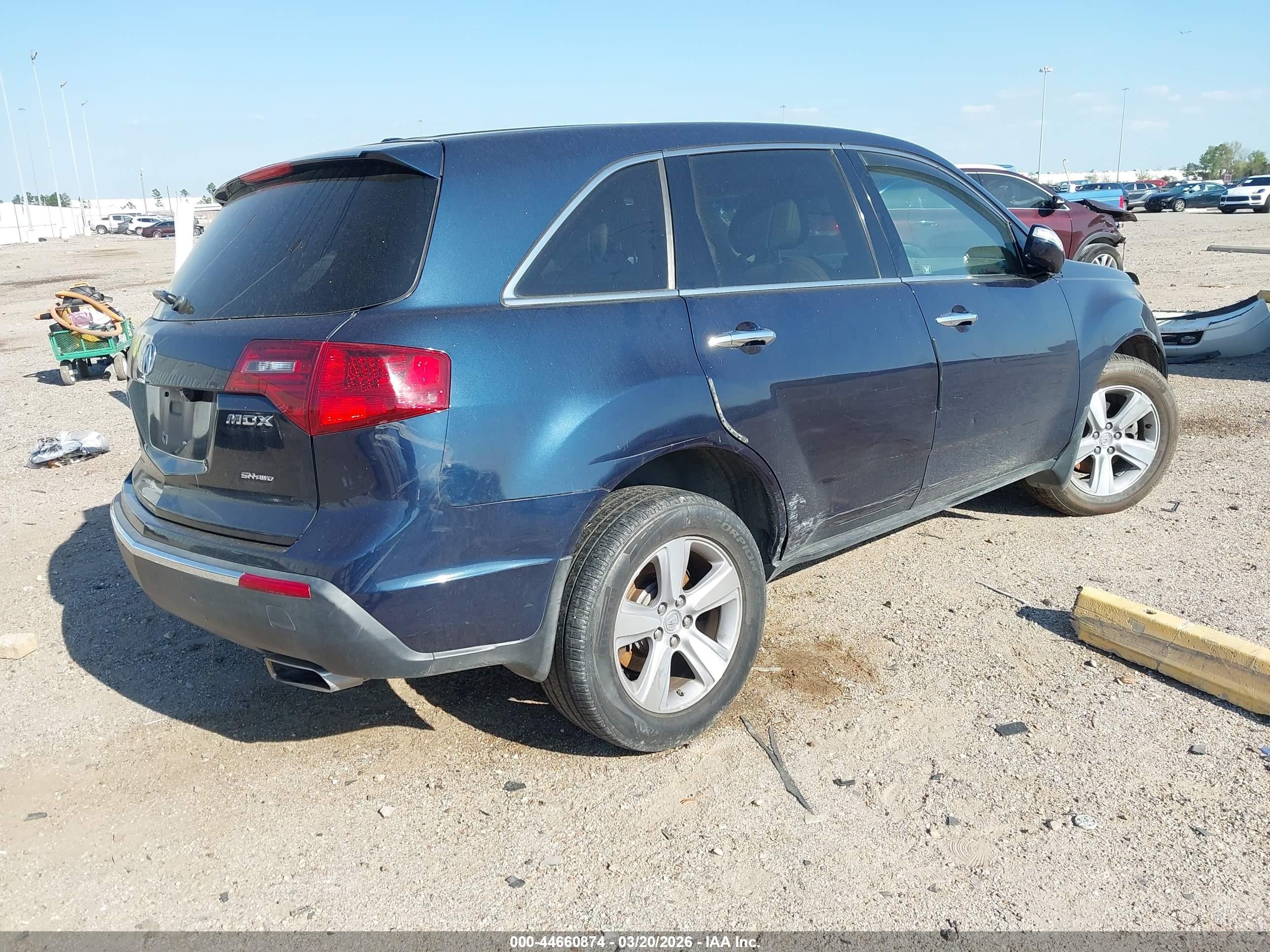 2011 Acura Mdx Technology Package Blue vin: 2HNYD2H62BH545315