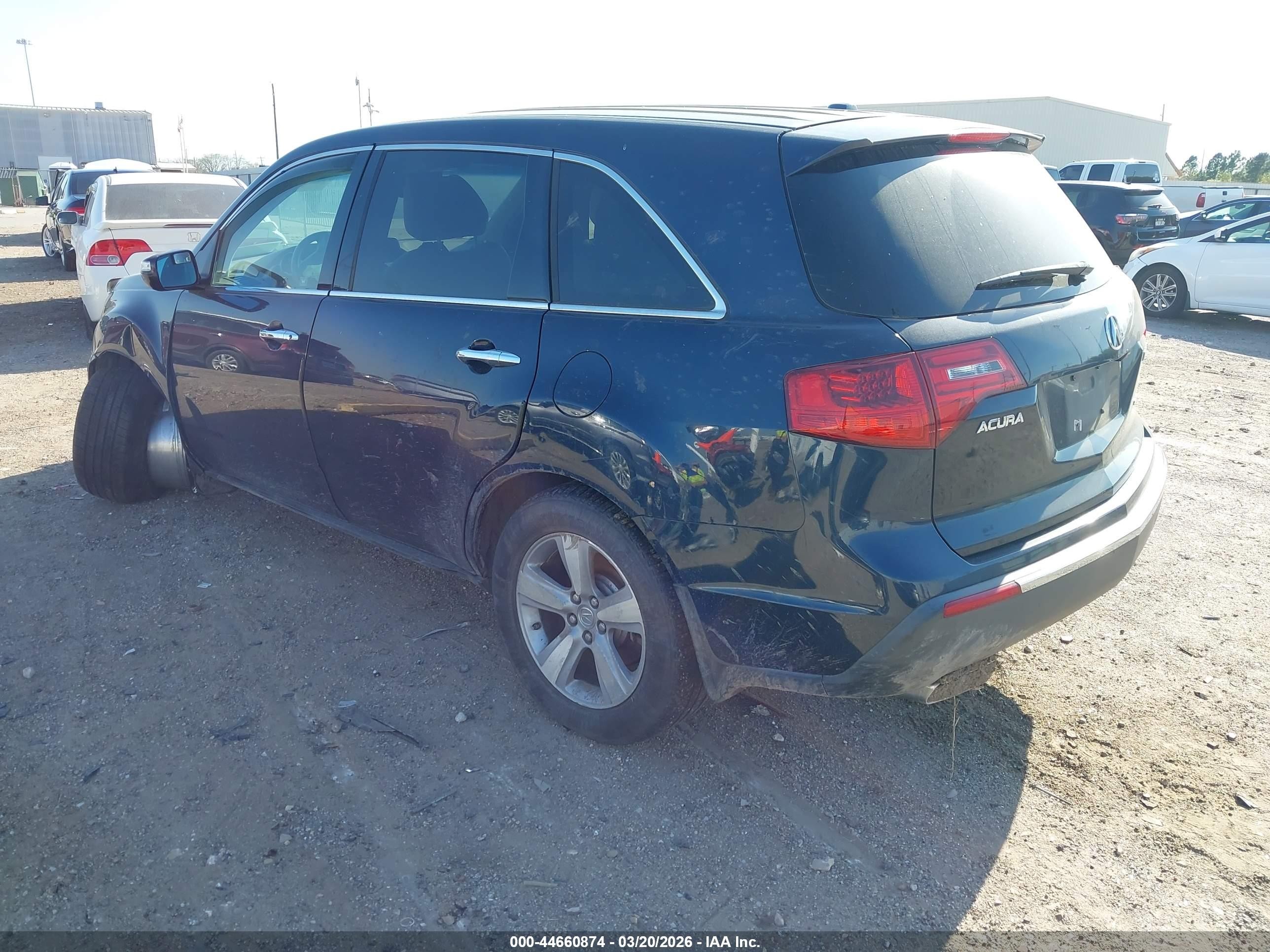 2011 Acura Mdx Technology Package Blue vin: 2HNYD2H62BH545315