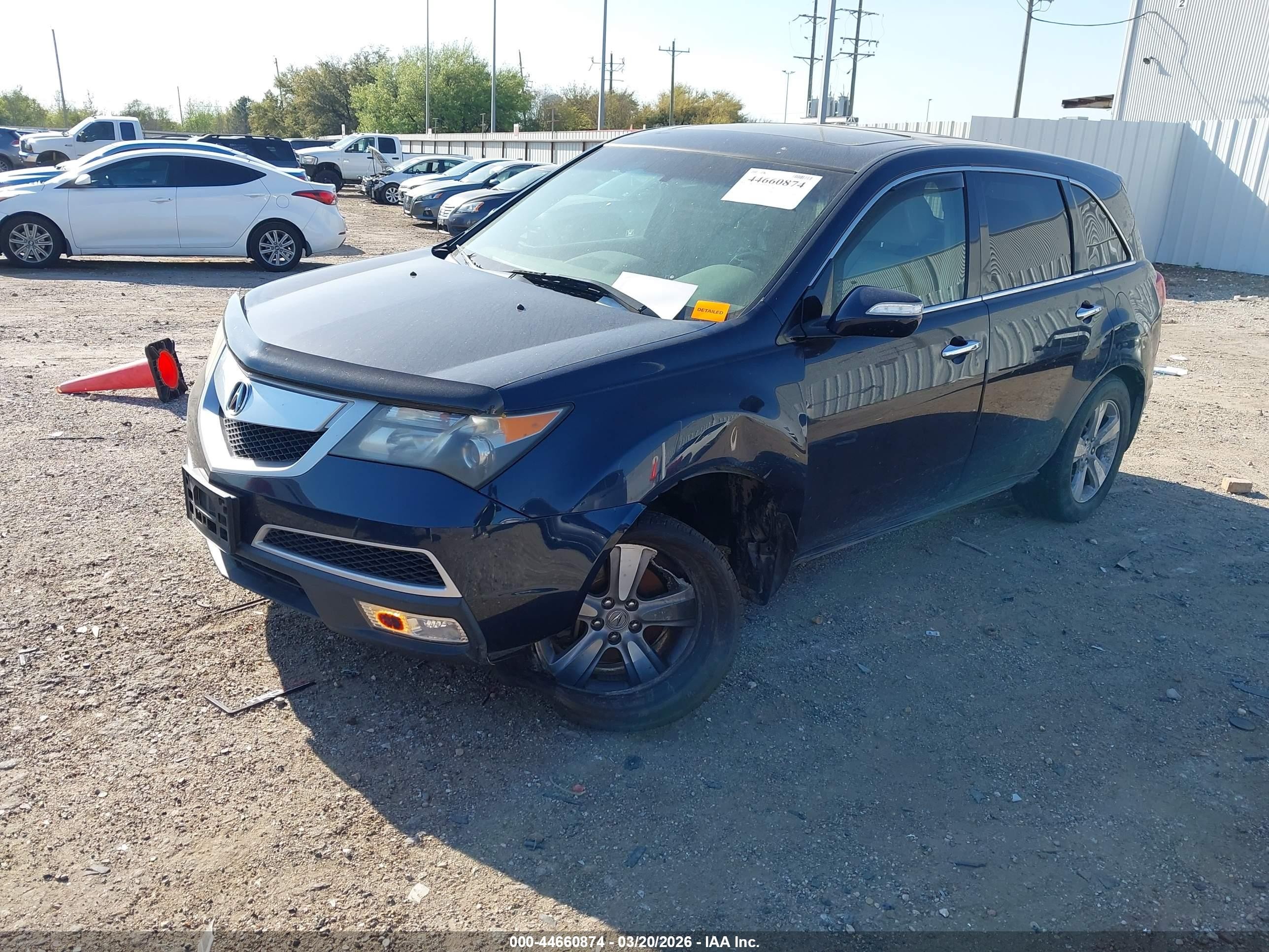 2011 Acura Mdx Technology Package Blue vin: 2HNYD2H62BH545315