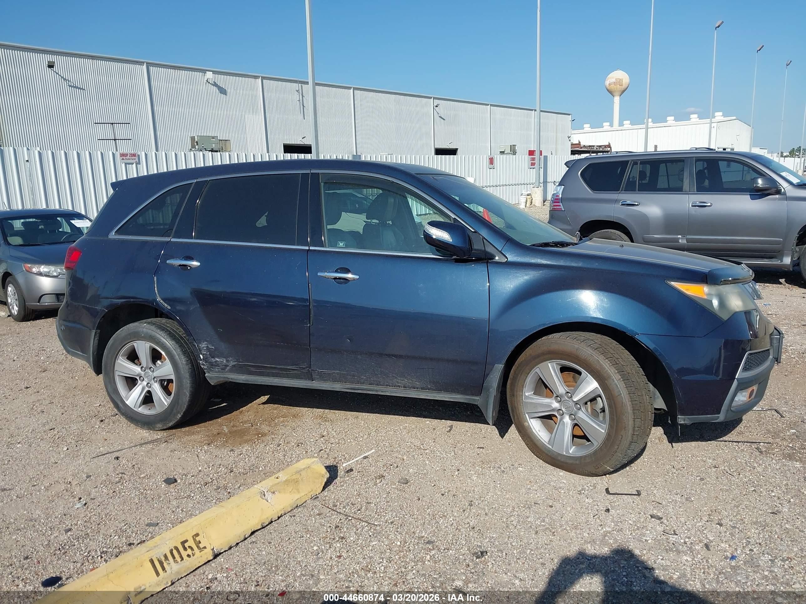 2011 Acura Mdx Technology Package Blue vin: 2HNYD2H62BH545315