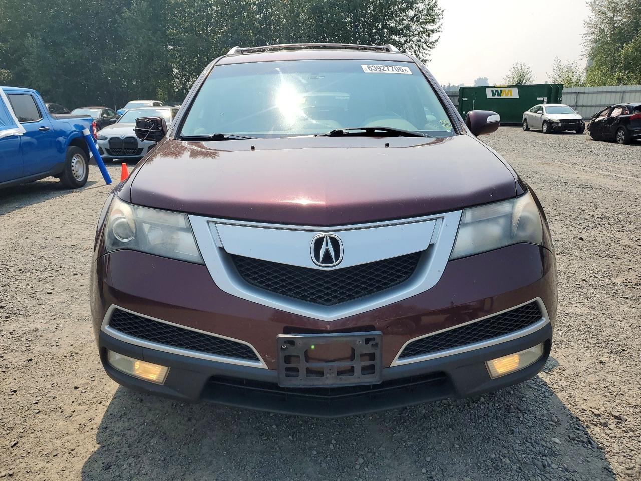 2011 Acura Mdx Technology Maroon vin: 2HNYD2H63BH506412