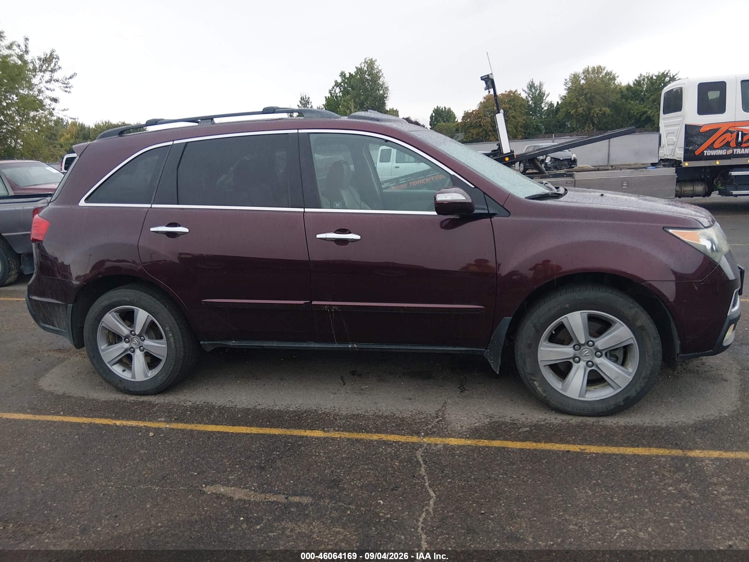 2011 Acura Mdx Technology Package Maroon vin: 2HNYD2H63BH524022