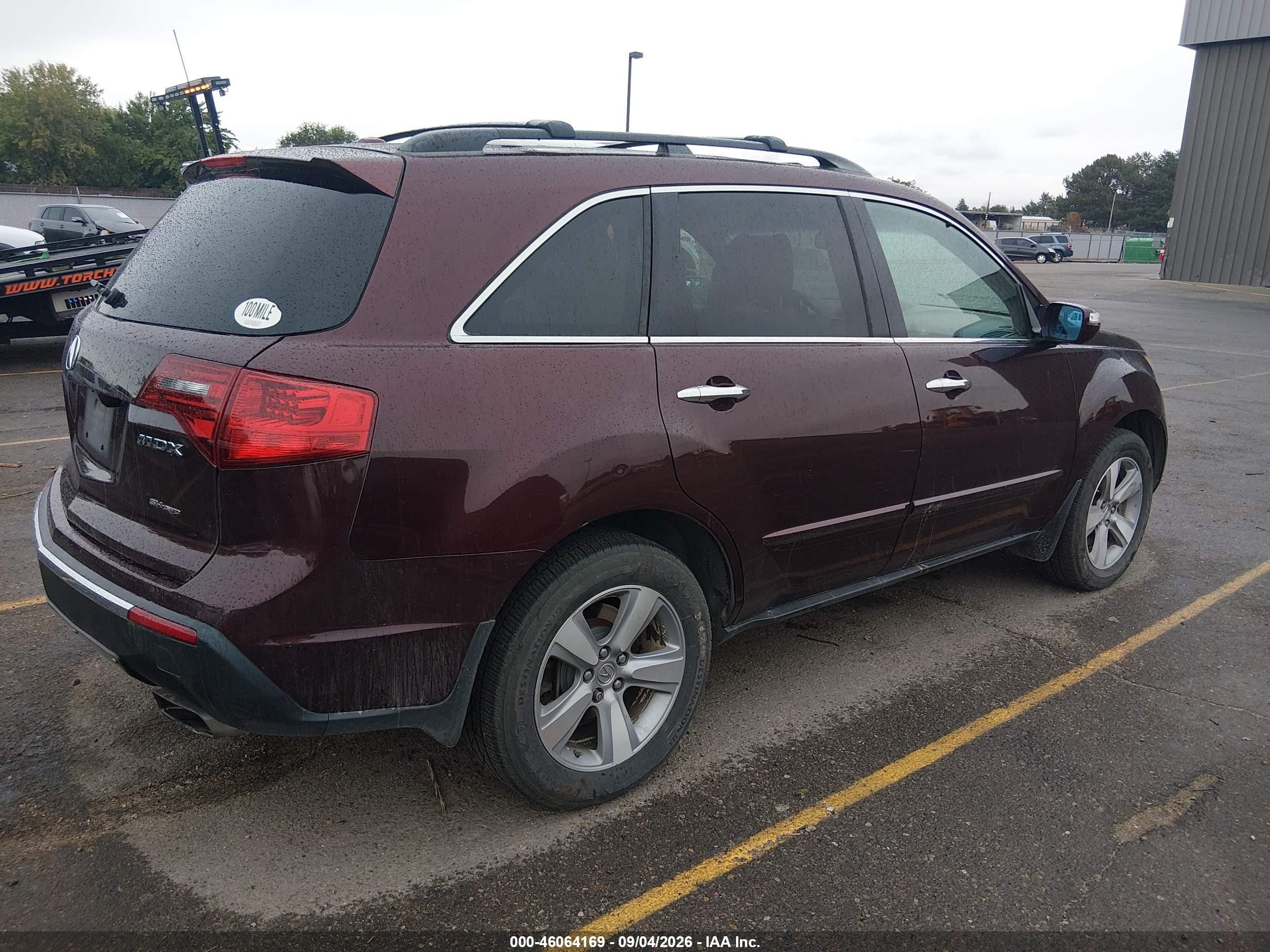 2011 Acura Mdx Technology Package Maroon vin: 2HNYD2H63BH524022