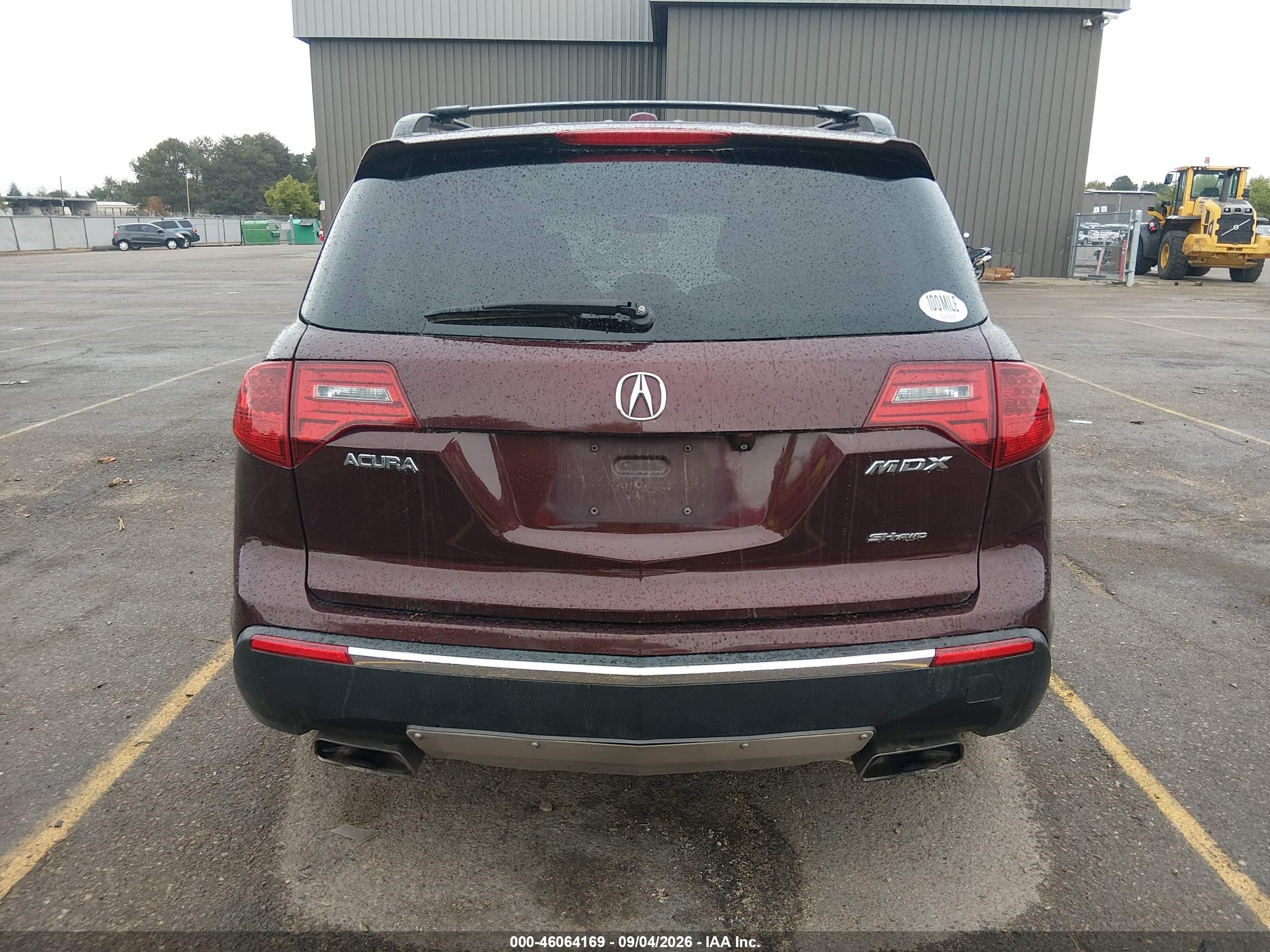 2011 Acura Mdx Technology Package Maroon vin: 2HNYD2H63BH524022