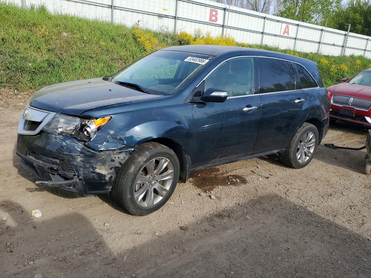 2012 Acura Mdx Advance Blue vin: 2HNYD2H63CH508050