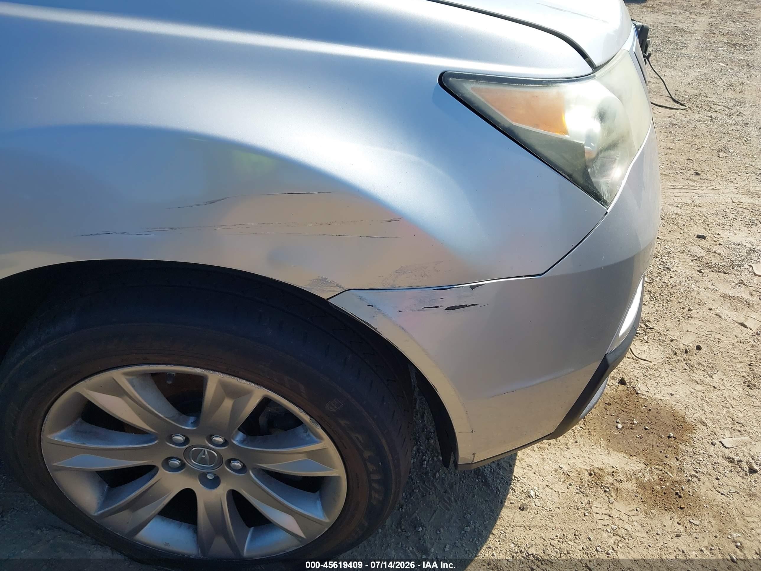 2012 Acura Mdx Advance Package Серебряный vin: 2HNYD2H63CH520635