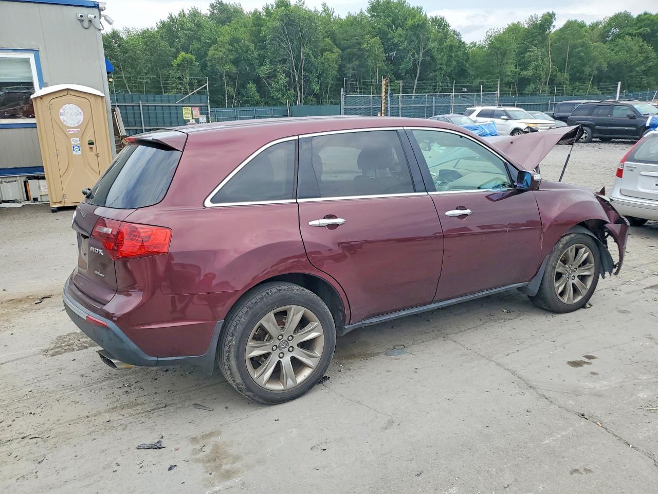 2012 Acura Mdx Advance Бордовый vin: 2HNYD2H63CH539086