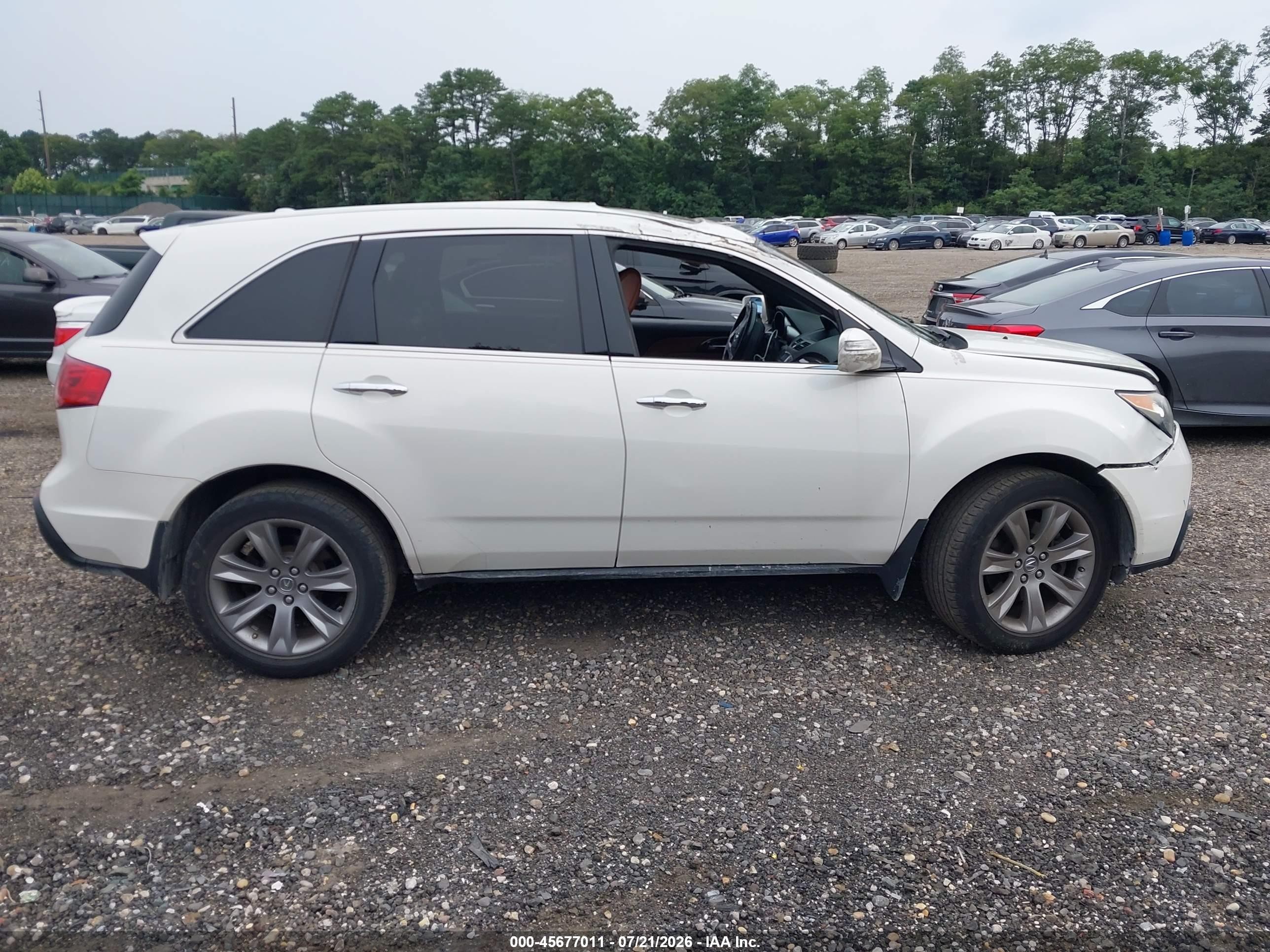 2013 Acura Mdx Advance Package White vin: 2HNYD2H63DH524704