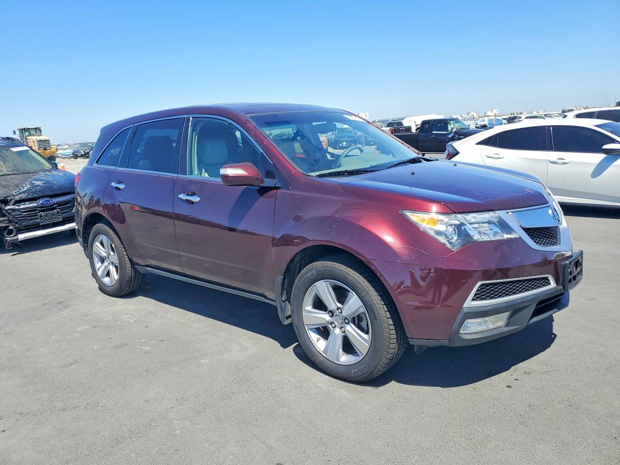 2011 Acura Mdx Technology Бордовый vin: 2HNYD2H64BH516317
