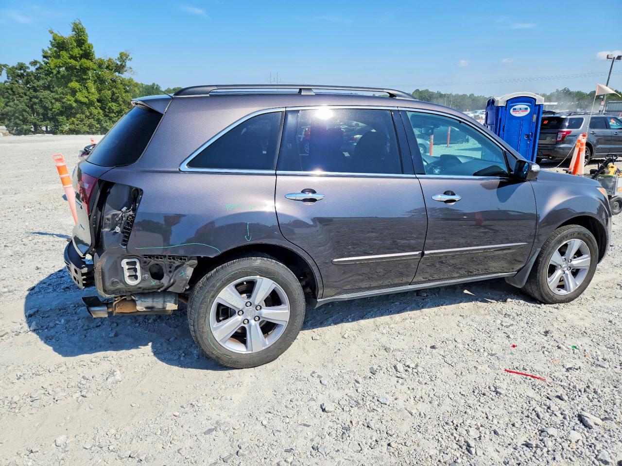 2011 Acura Mdx Technology Gray vin: 2HNYD2H64BH521419