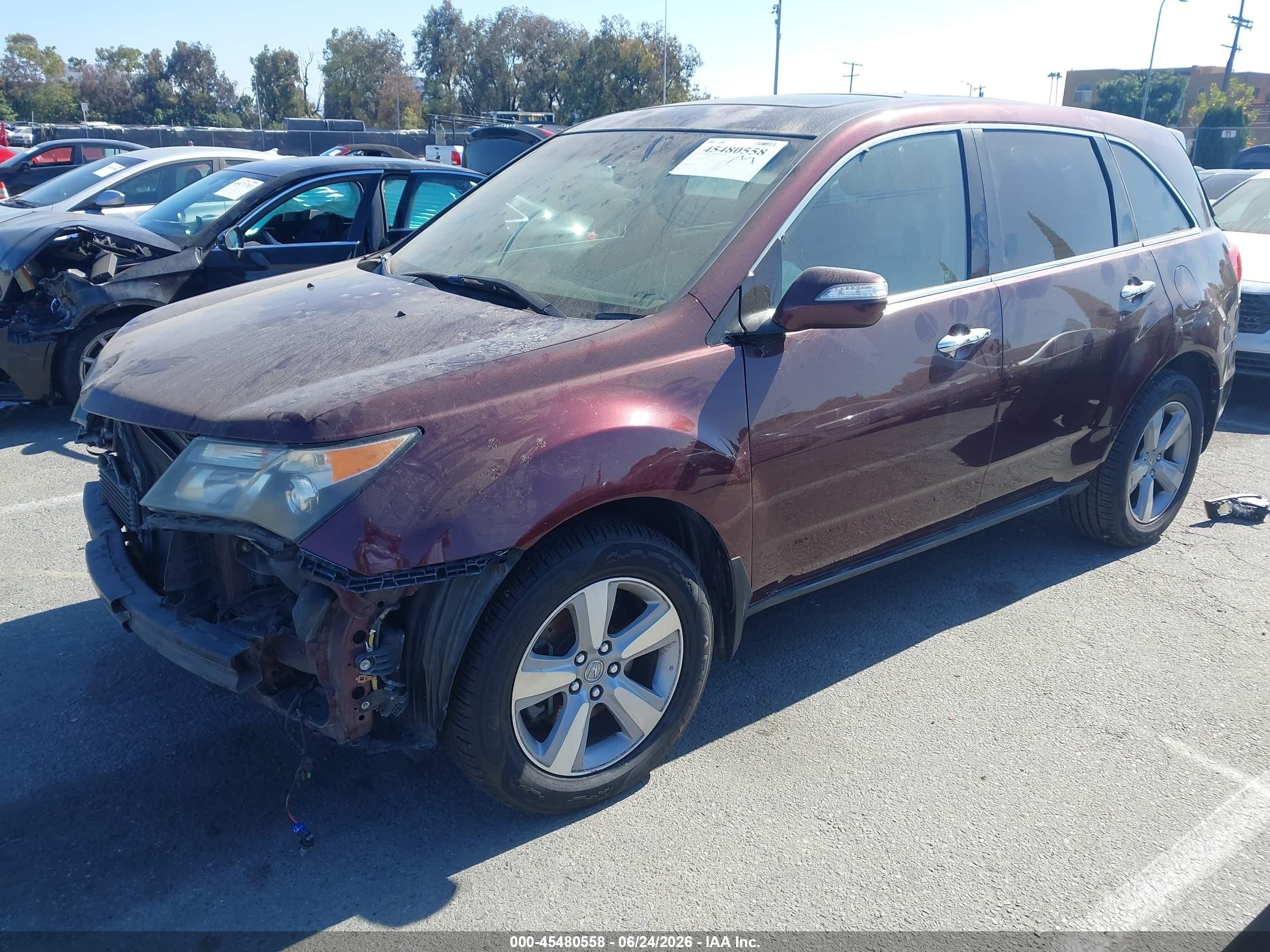 2011 Acura Mdx Technology Package Purple vin: 2HNYD2H64BH521839