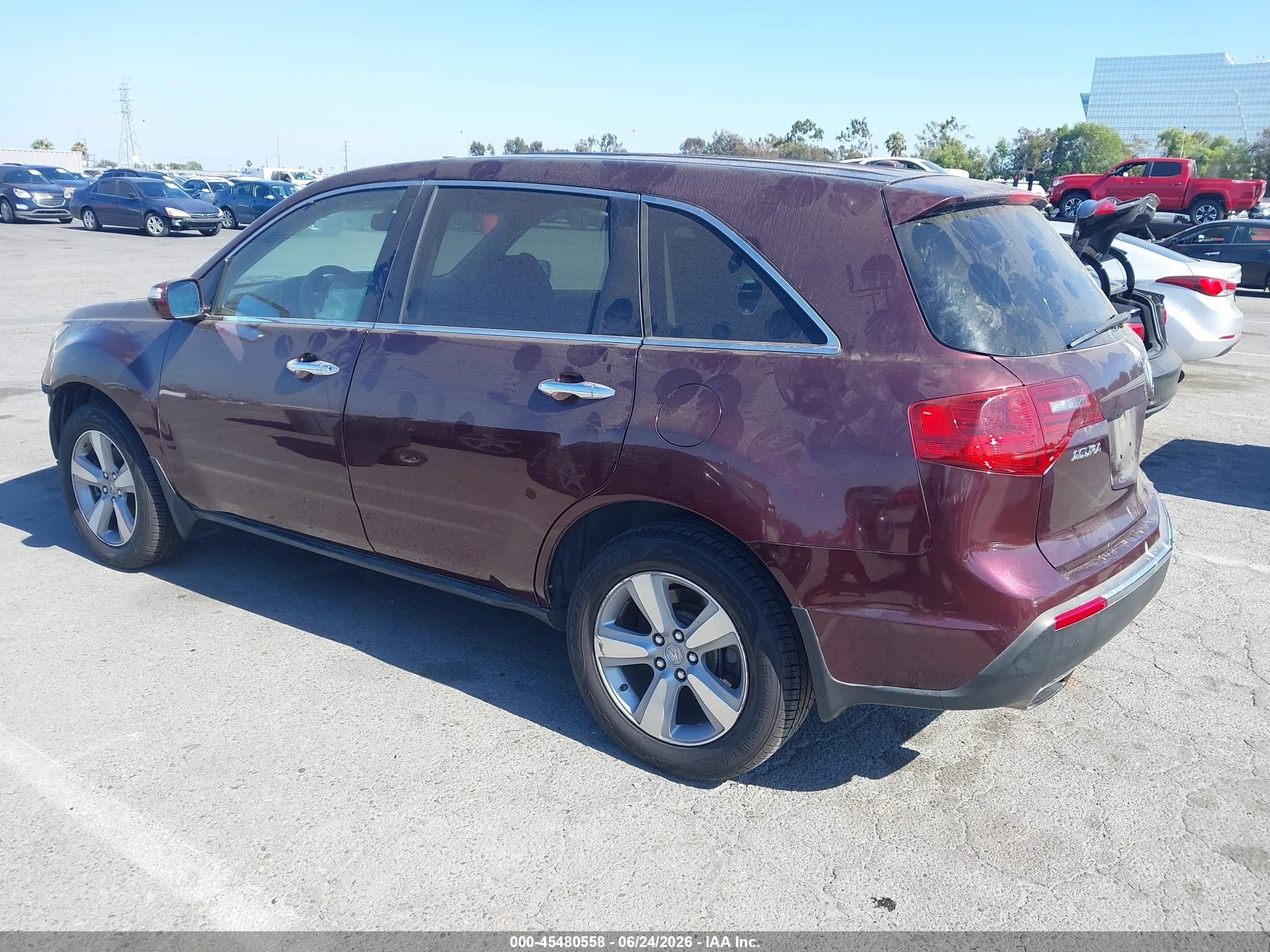 2011 Acura Mdx Technology Package Purple vin: 2HNYD2H64BH521839